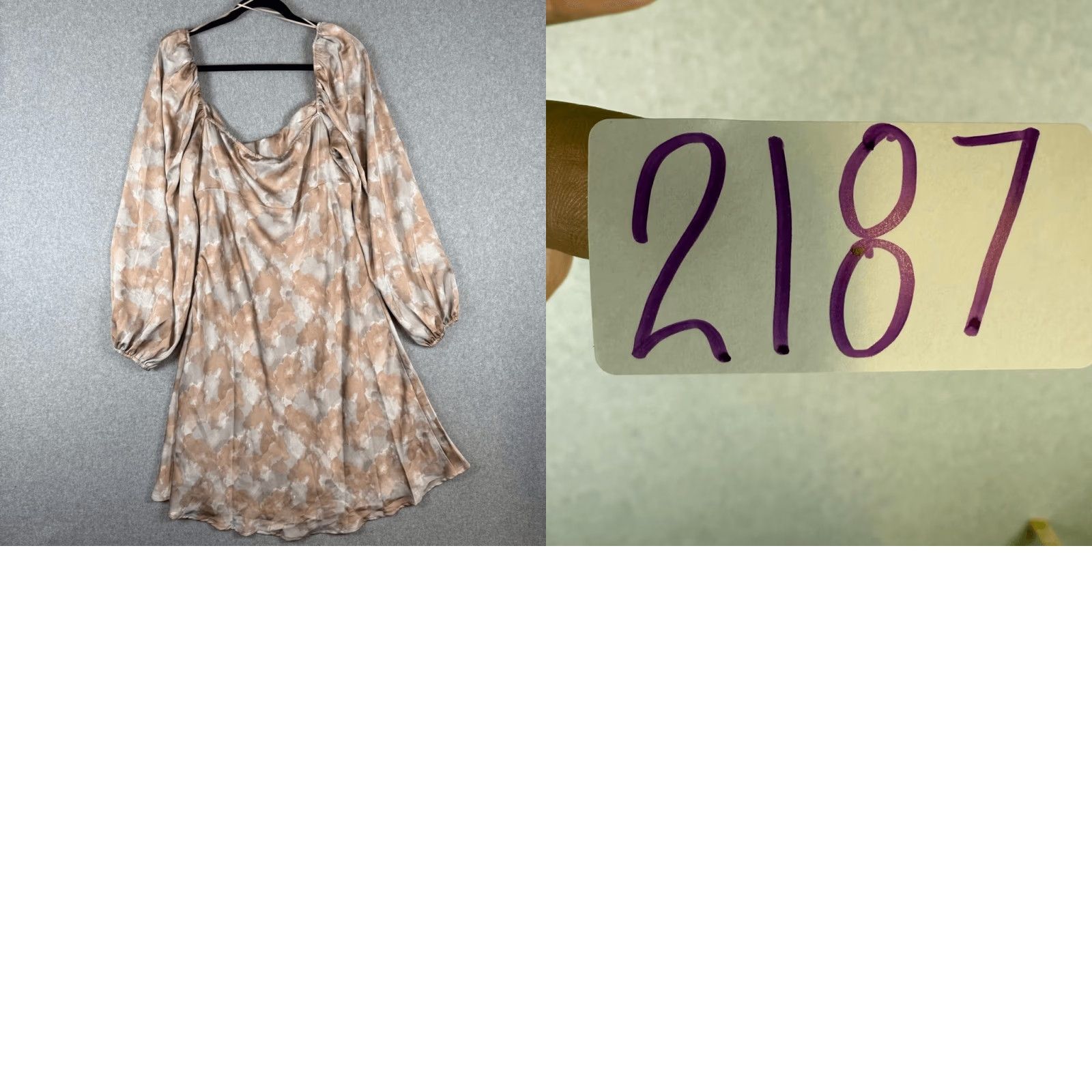 ASTR The Label VINTAGE? ASTR The Label Womens XL Twist Front Floral Mini Dress Mauve Lined NWT Size XL / US 12-14 / IT 48-50 - 8 Thumbnail