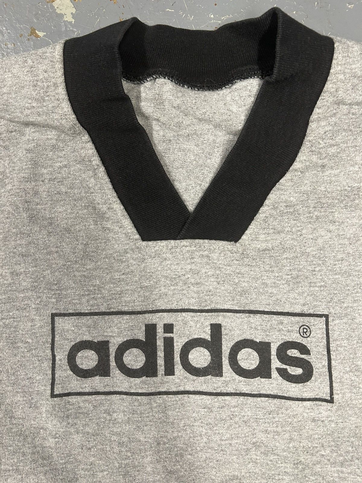 Adidas × Vintage Crazy Vintage 90s Grey Adidas Skater Long Sleeve Tee Shirt Size US M / EU 48-50 / 2 - 2 Thumbnail