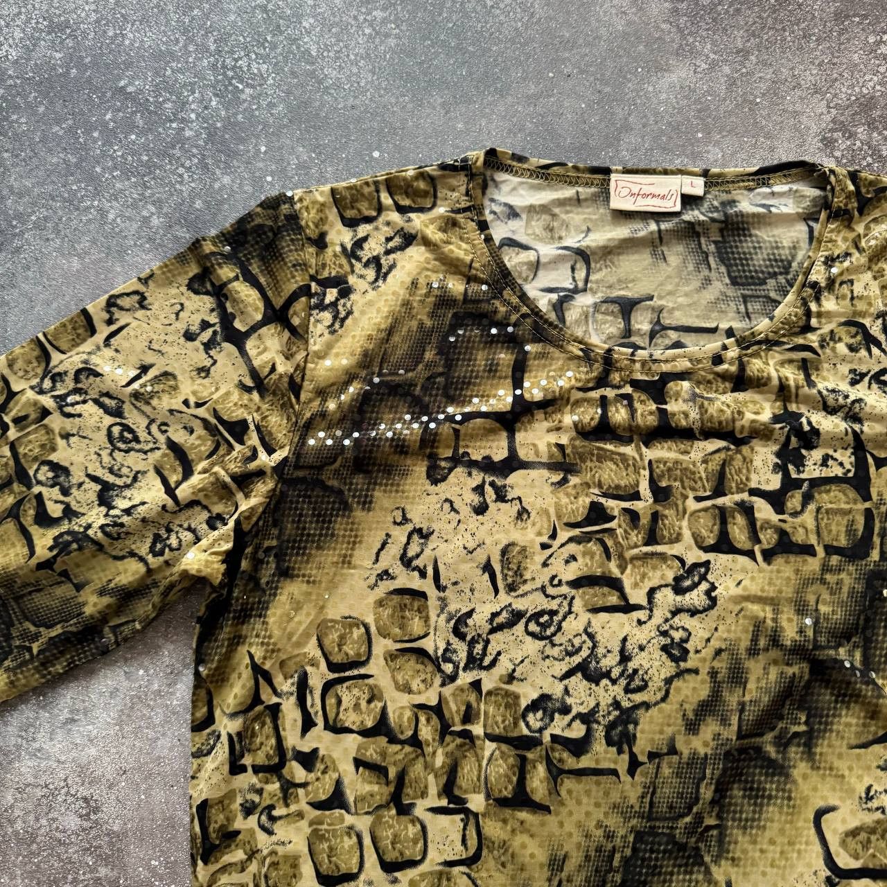 Hysteric Glamour × Japanese Brand × Le Grande Bleu (L.G.B.) Japanese Style Vintage Snake Long Sleeve Top Size L / US 10 / IT 46 - 2 Thumbnail