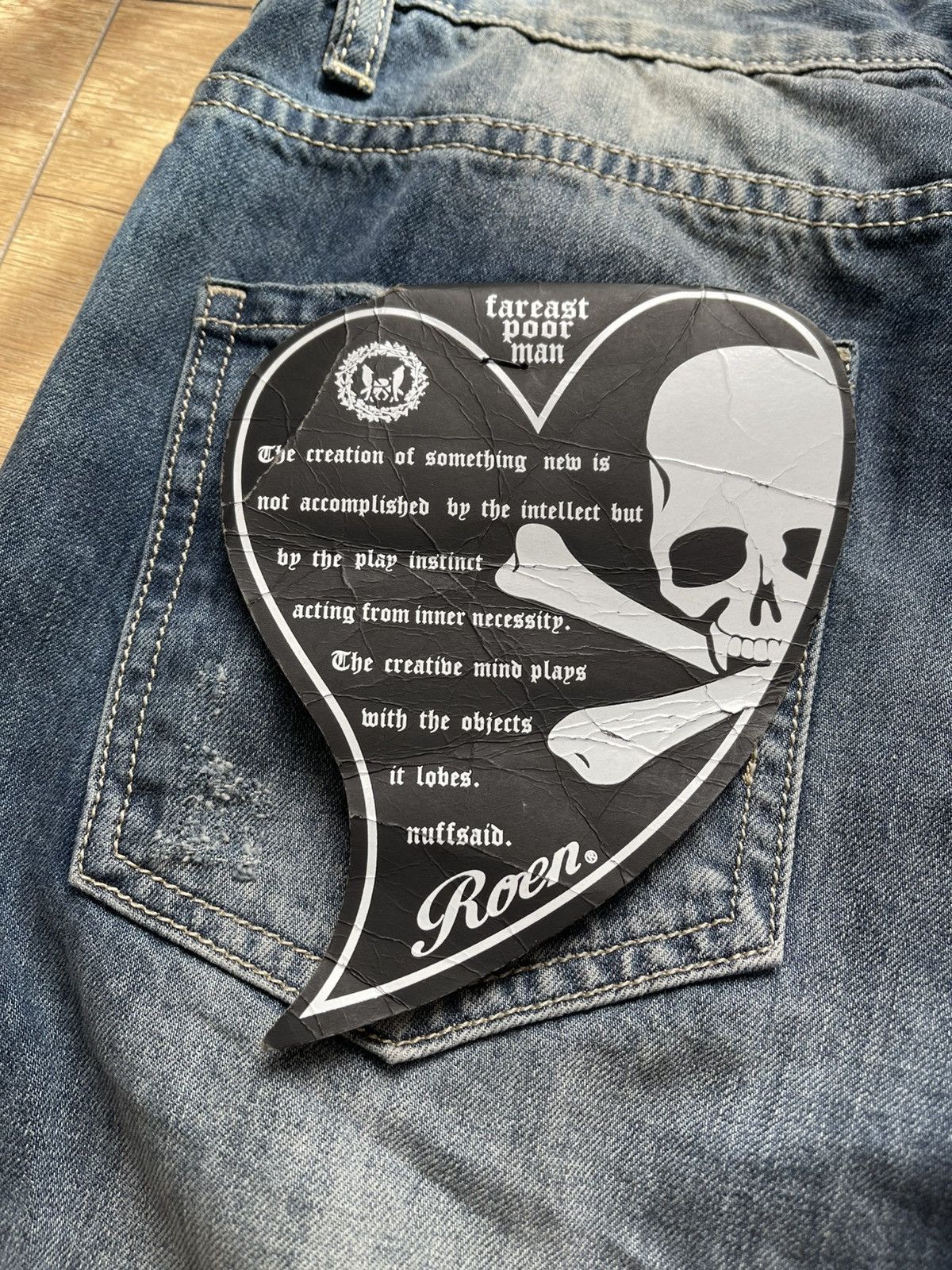 Roen Roen Japan Distressed Denim Jeans Size US 33 - 12 Thumbnail