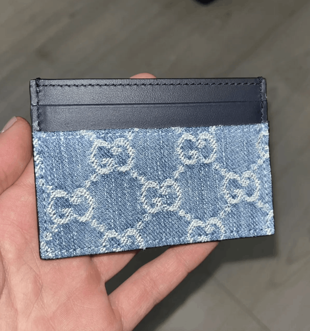 Gucci Gucci GG Denim Card Holder NEW 350$ Size ONE SIZE - 1 Thumbnail