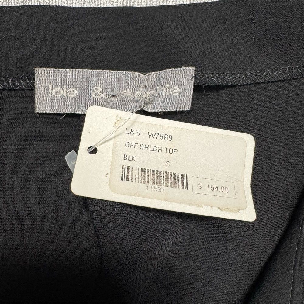LOLA + SOPHIE NWT New $194 Lola & Sophie Off Shoulder 3/4 Sleeve Black To Size S / US 4 / IT 40 - 6 Thumbnail