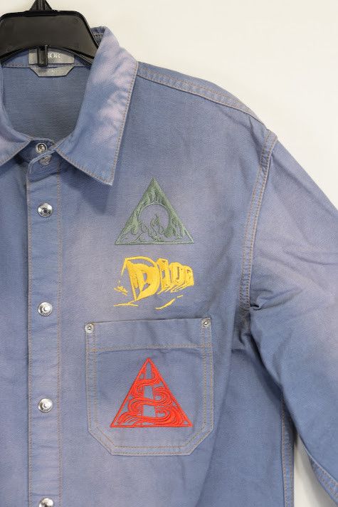 Dior o1rshd1 Button up Shirt in Blue Size US S / EU 44-46 / 1 - 5 Thumbnail