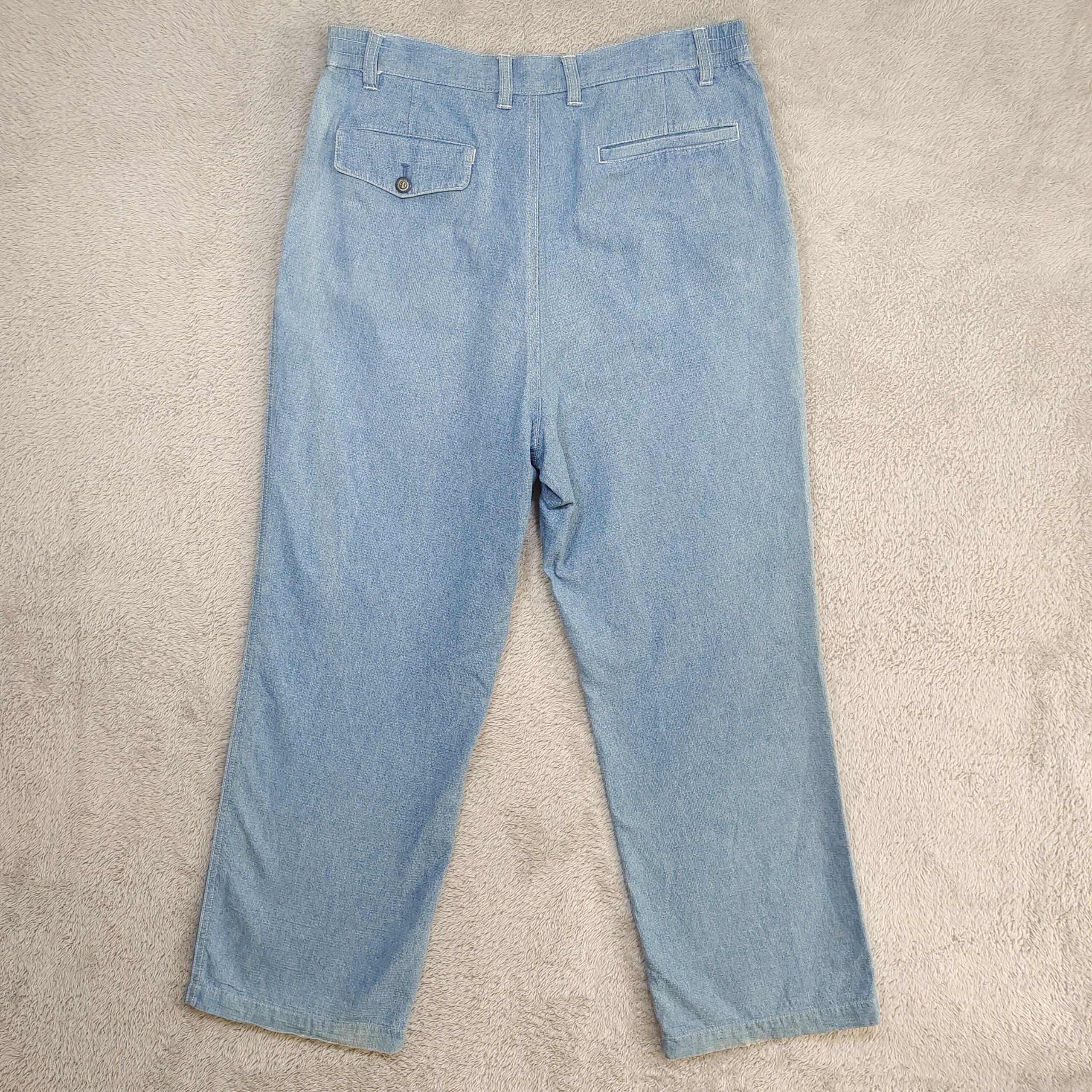 Louis Feraud Jean Louis Fradet High-Waisted Pleated,Embroidered Rose Logo Size US 30 / EU 46 - 2 Thumbnail