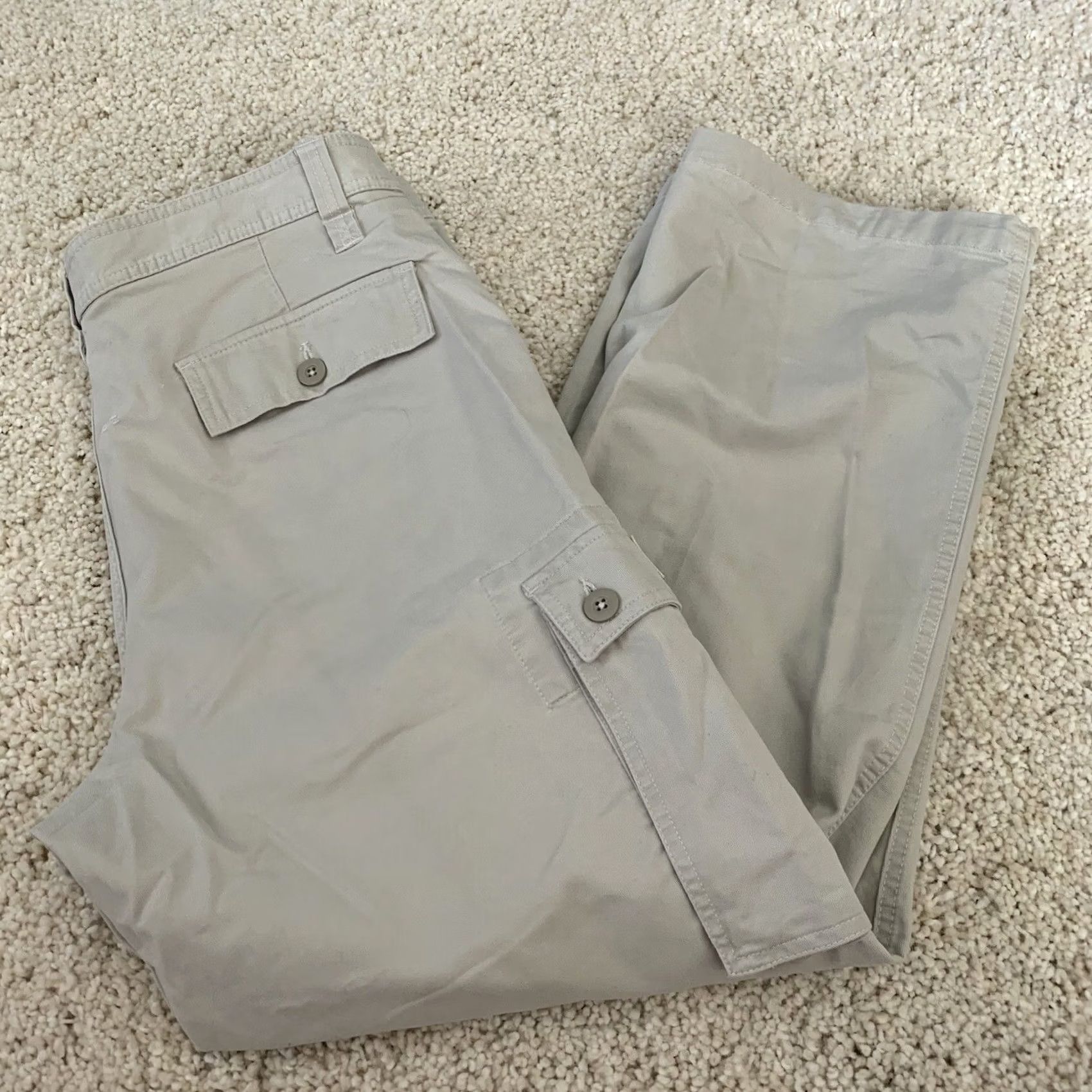 Eddie Bauer Eddie Bauer Pants Mens 36x30 Straight Cargo Hiking Active Stone Beige Size US 36 / EU 52 - 3 Thumbnail