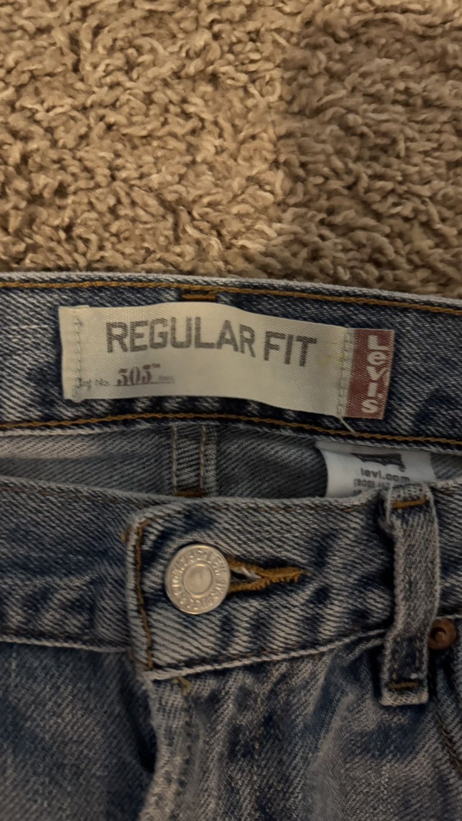 Levi's Levis 505 Hem undone Size US 32 / EU 48 - 3 Thumbnail