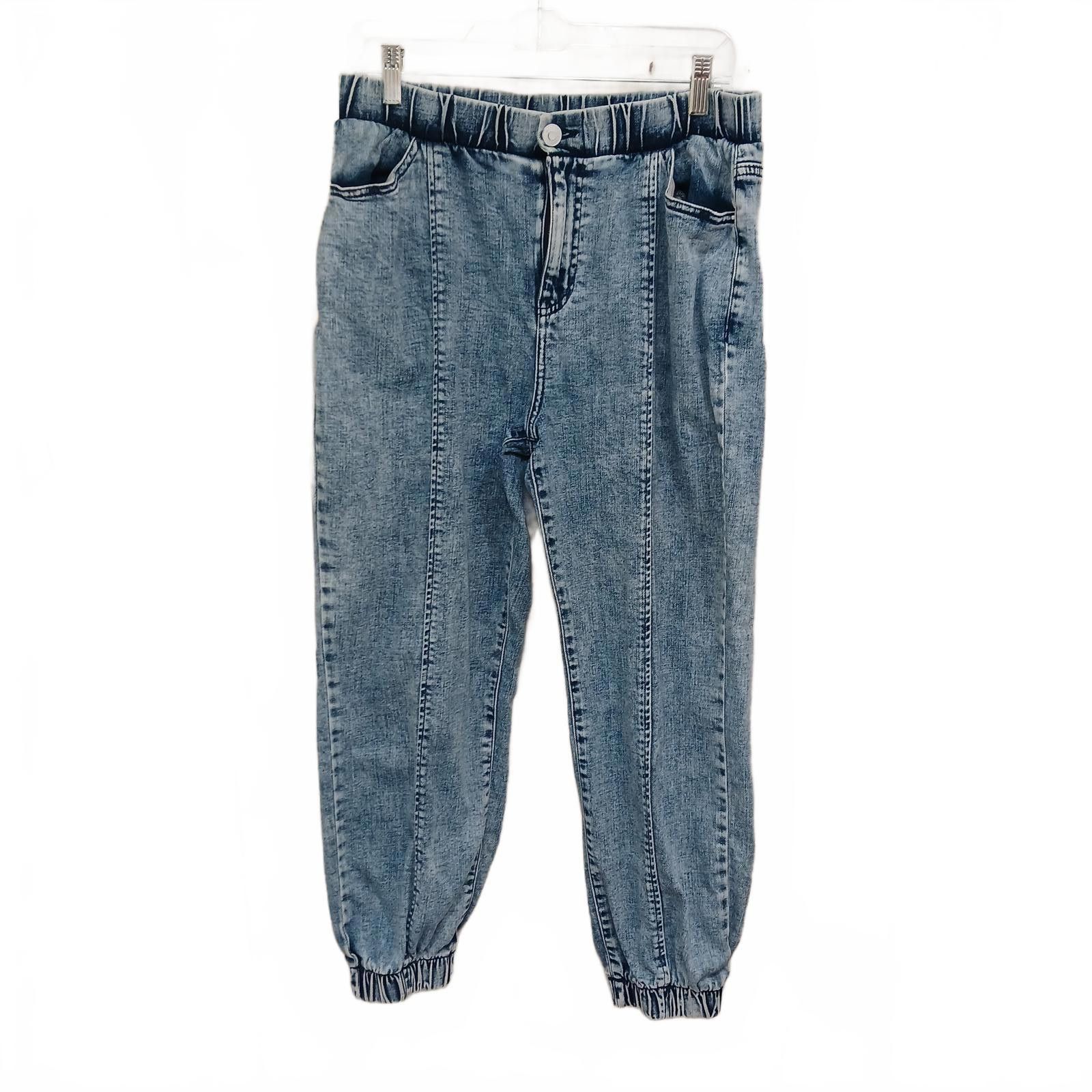 Designer Wild Fable Women's Denim Joggers - Size M - Vintage Wash Size 32" / US 10 / IT 46 - 1 Thumbnail