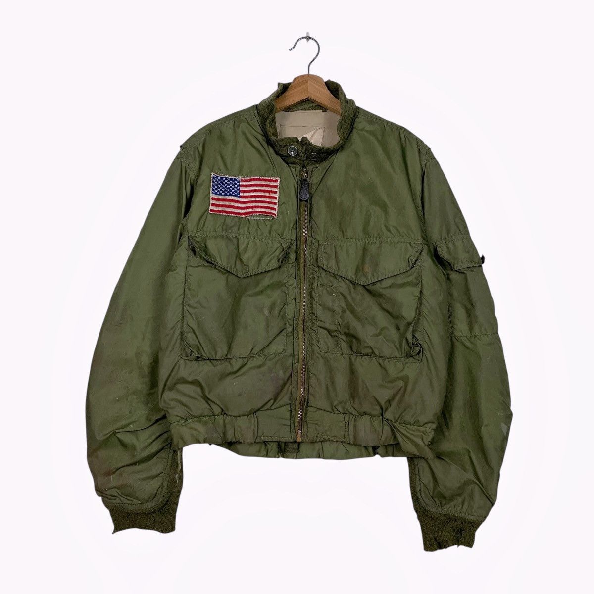 Vintage Vintage 50s USAF Military WEP Flight Jacket Size US L / EU 52-54 / 3 - 1 Thumbnail