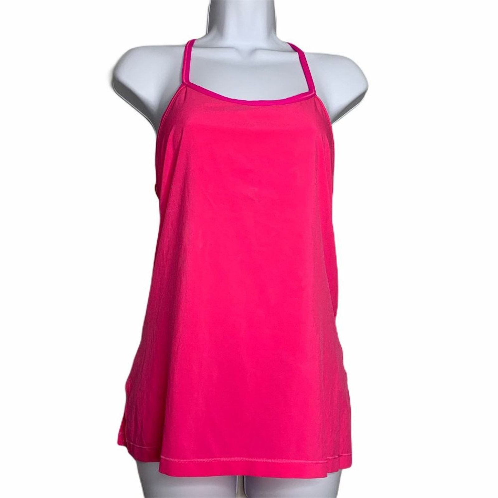 Lululemon Lululemon Practice Freely Groovy Stripe Raspberry Tank 4 Size S / US 4 / IT 40 - 1 Thumbnail
