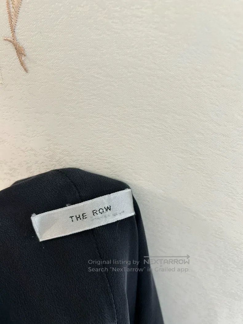 The Row The row Black V-Neck Dress Size S / US 4 / IT 40 - 4 Thumbnail