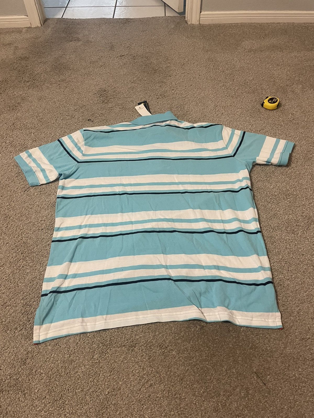 Polo Ralph Lauren × U.S. Polo Assn. US Polo Assn Striped Light Blue Polo Shirt XL NEW With Tags Size US XL / EU 56 / 4 - 2 Thumbnail