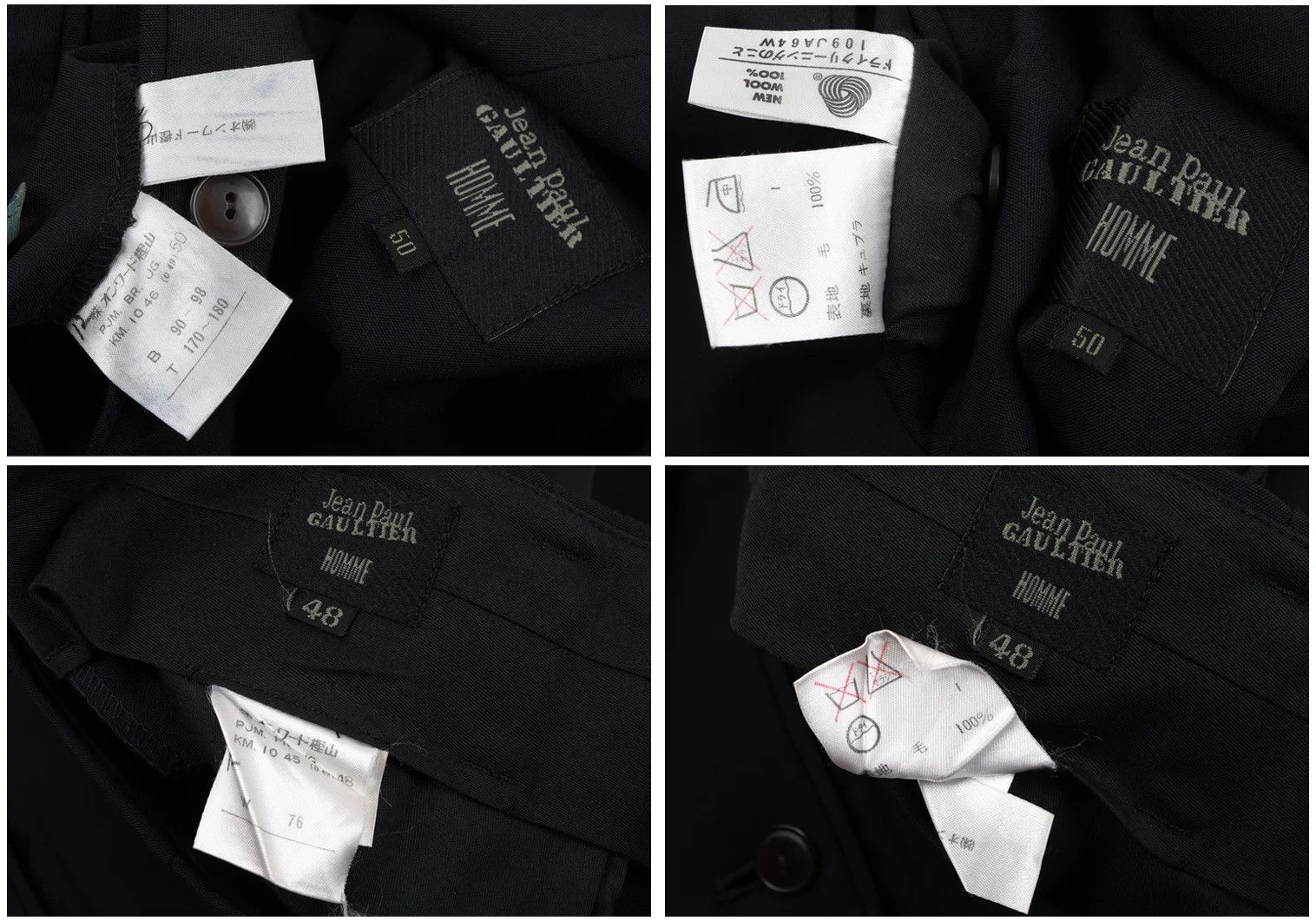 Jean Paul Gaultier Wool Suit Set in Navy Size 50-48 Size US M / EU 48-50 / 2 - 20 Thumbnail