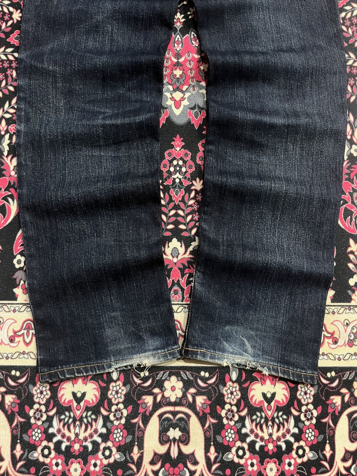 Wrangler Vintage Wrangler Dark Blue Washed Straight Leg Jeans Size US 33 - 11 Thumbnail