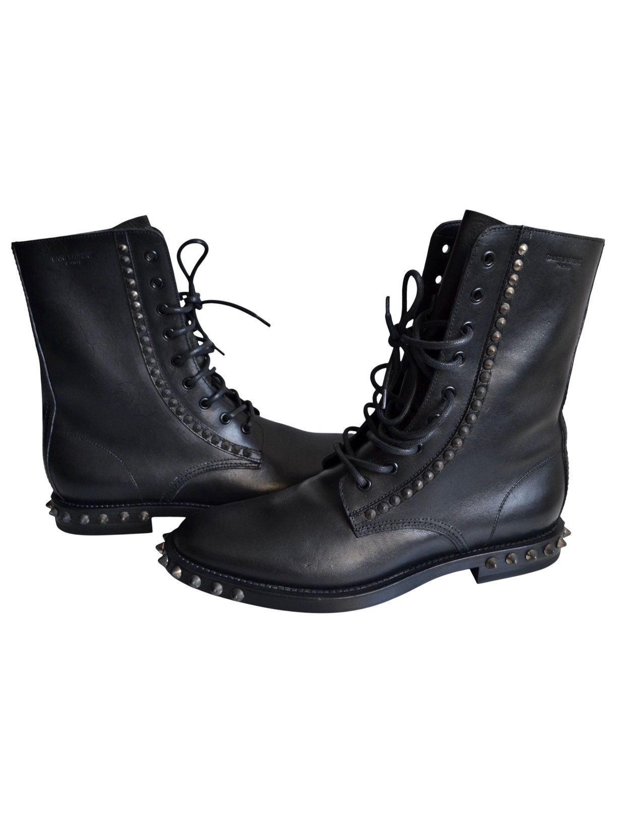 Saint Laurent Paris Saint Laurent By Hedi Slimane Fall Winter 2013 Studded Boots Size US 8 / EU 41 - 2 Thumbnail