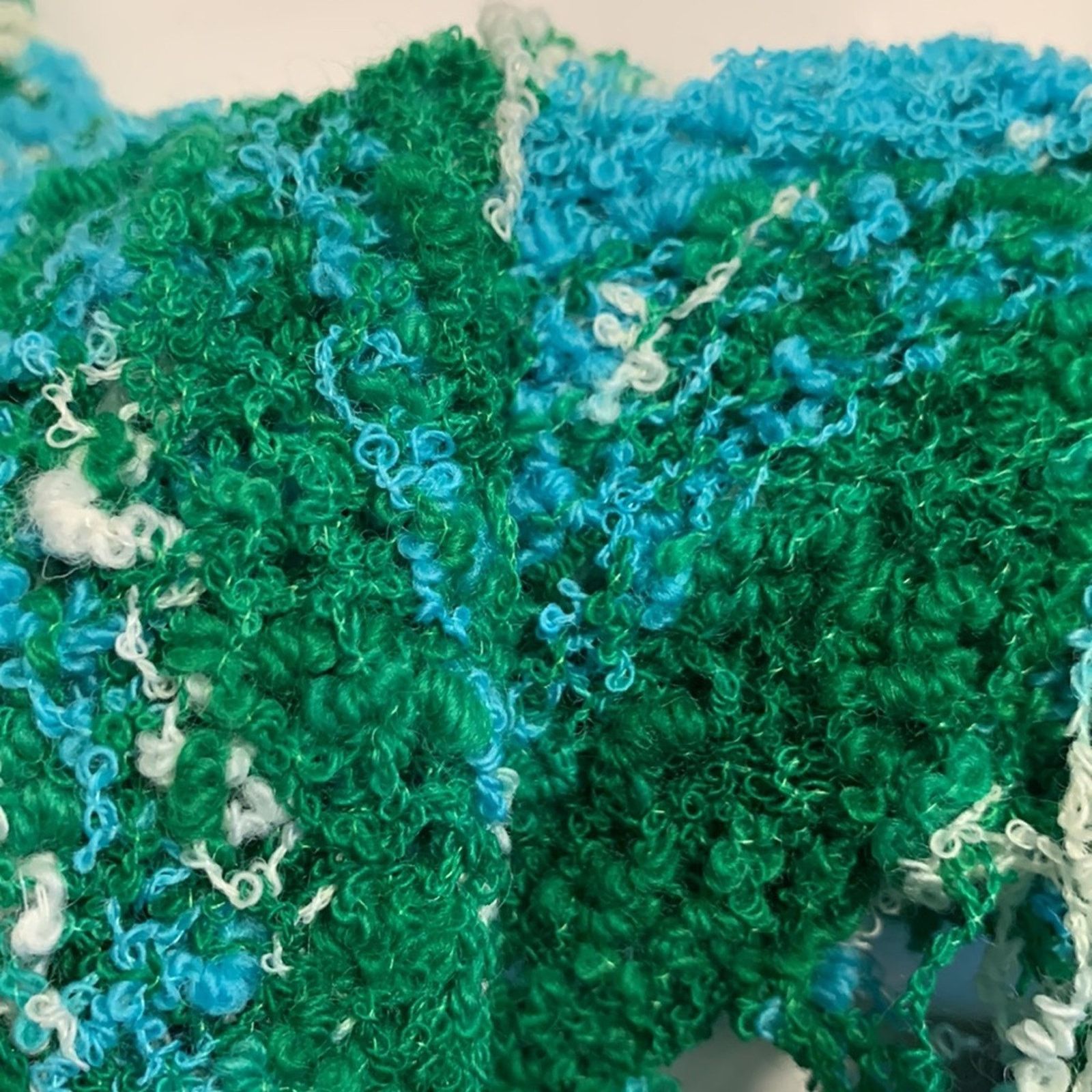 Handmade Handmade knit crochet bouclé shawl scarf wrap PONCHO Size ONE SIZE - 11 Thumbnail