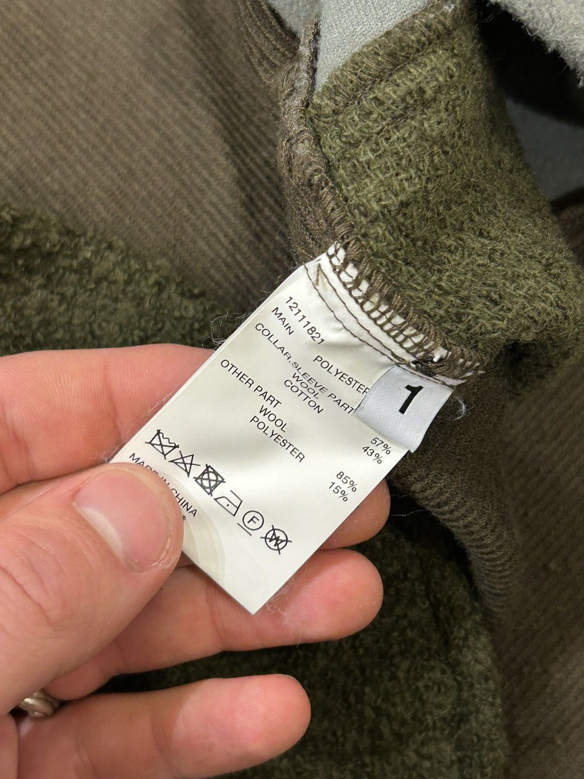 Ambush Design Ambush Patchwork Wool Blend Overshirt Size US L / EU 52-54 / 3 - 4 Thumbnail