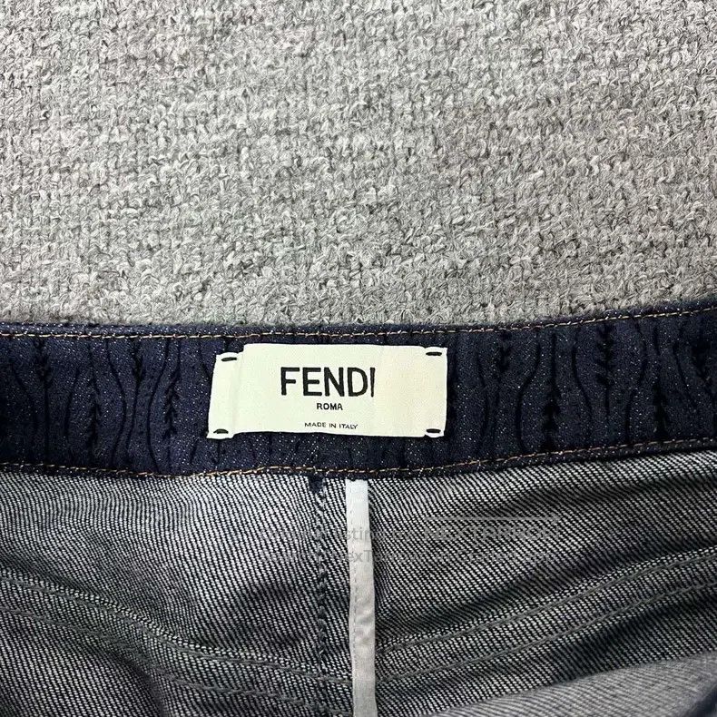 Fendi Fendi Letter logo embroidered denim half skirt Size 26" / US 2 / IT 38 - 6 Thumbnail