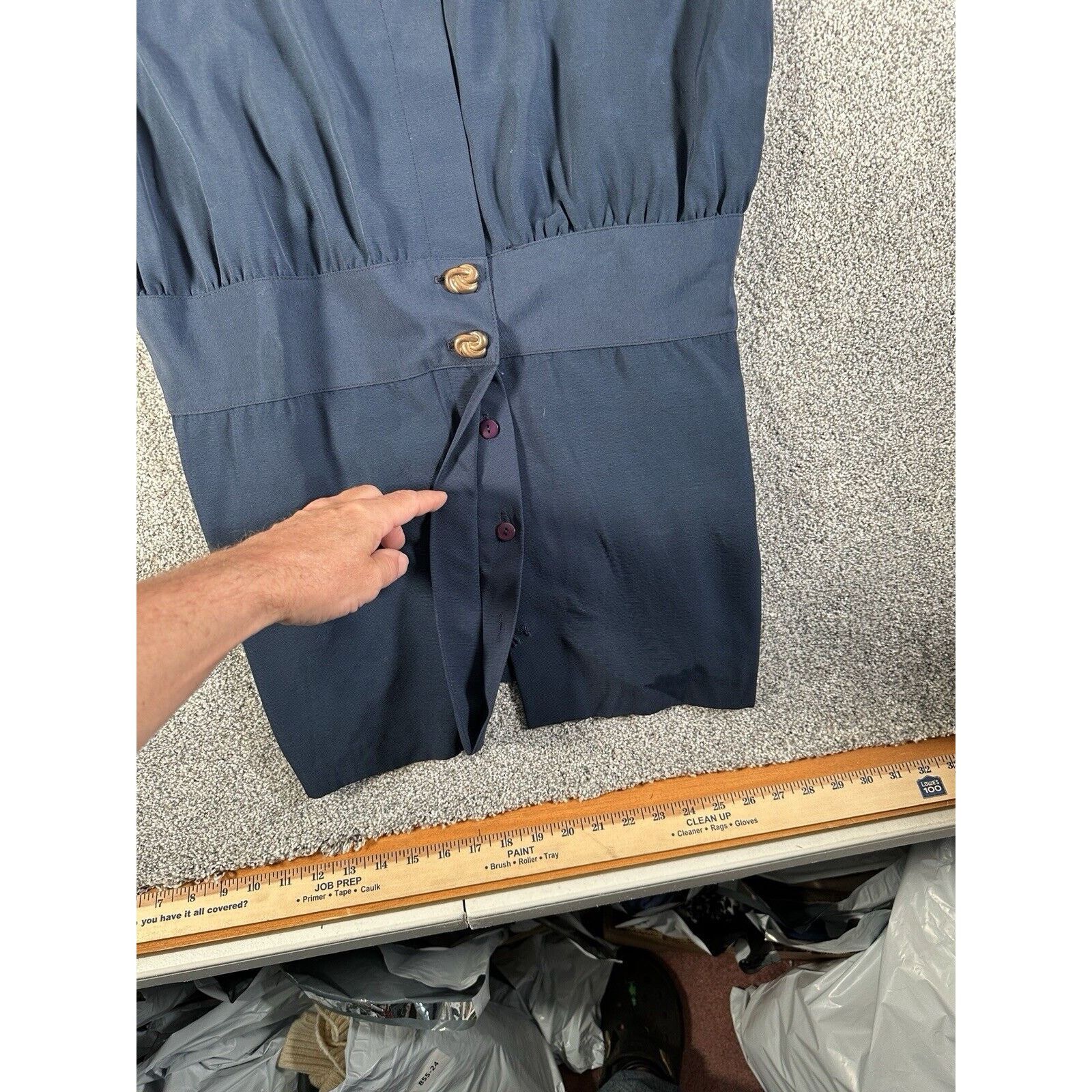 Other Vintage 80s does 50s Dress Womens18 Secretary Dark Academia Size XXL / US 16-18 / IT 52-54 - 13 Thumbnail