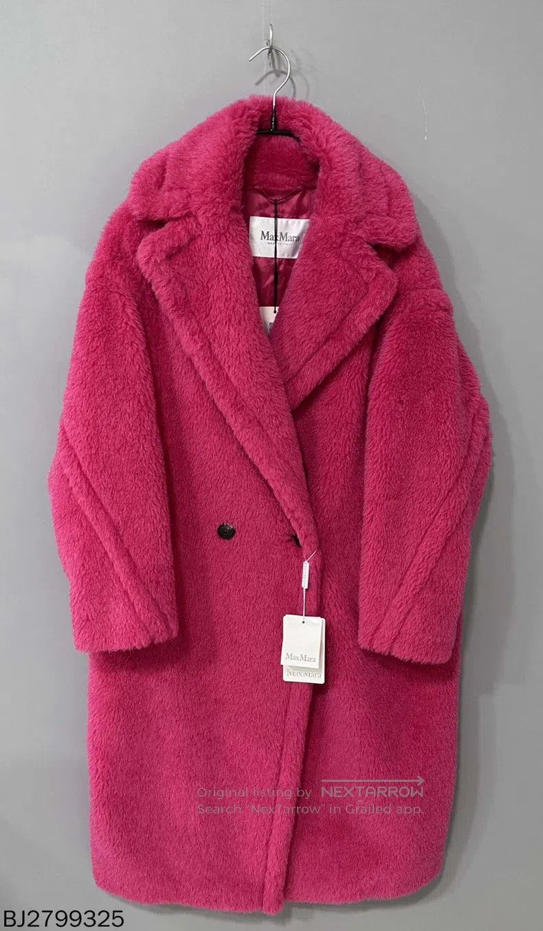 Max Mara Max Mara Raspberry purple teddy long coat Size XS / US 0-2 / IT 36-38 - 1 Thumbnail