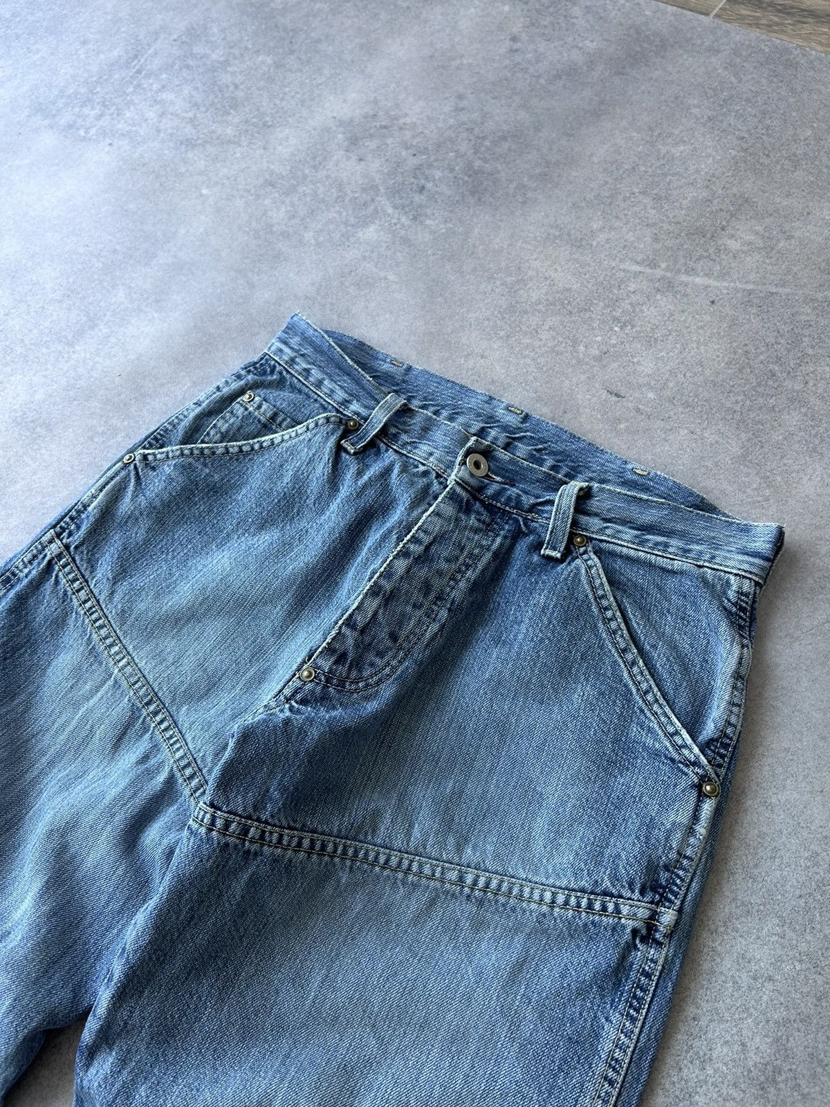 G-Star × Vintage Vintage Gstar-Raw y2k Elwood denim jeans mens crazy fit Size US 32 / EU 48 - 3 Thumbnail