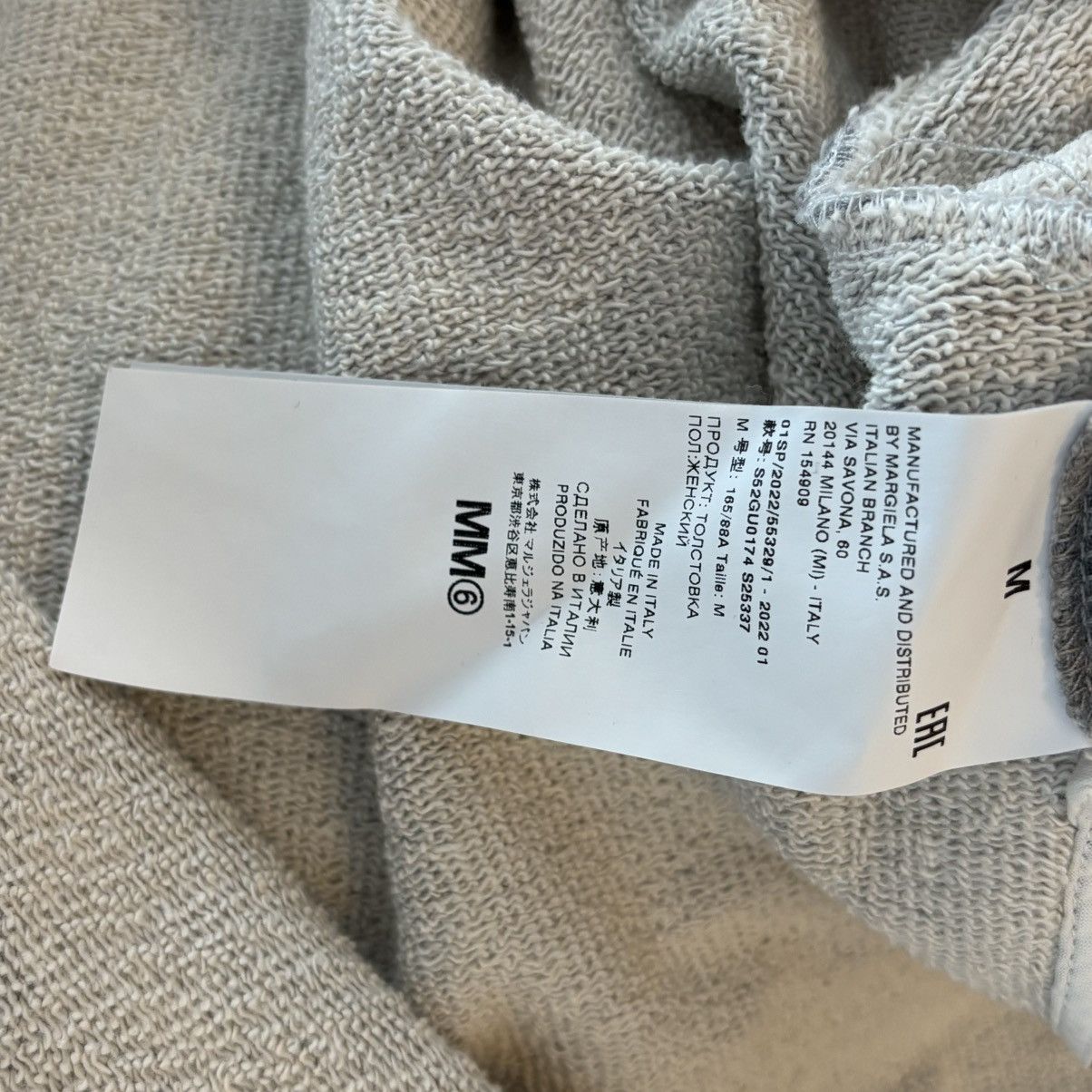 Maison Margiela Maison Margiela Grey Cut Open Hoodie Size Medium Size US M / EU 48-50 / 2 - 4 Thumbnail