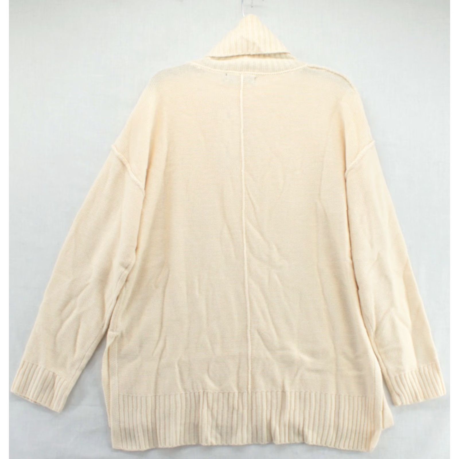 Vintage Merokeety Turtleneck Sweater Women's XL Beige Long Sleeve Pullover Cozy Knit Cable Knit NWT Vintage: No Size XL / US 12-14 / IT 48-50 - 4 Thumbnail