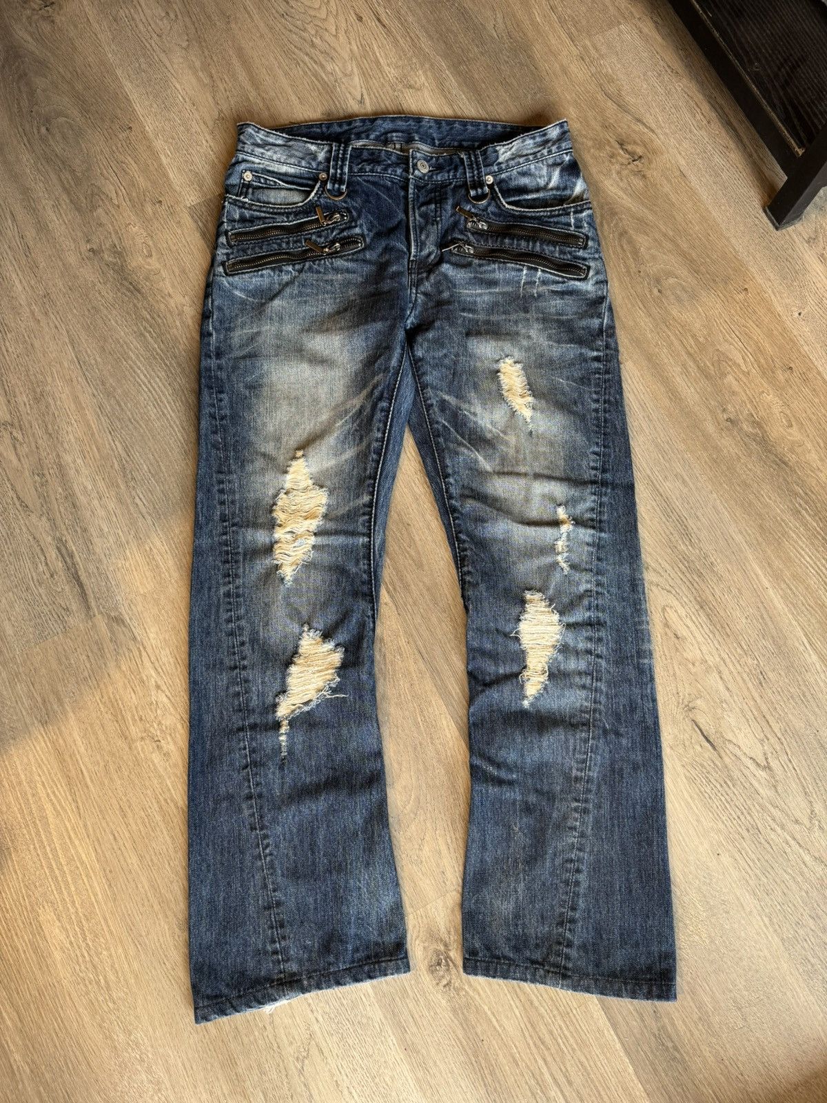 BUFFALO BOBS VINTAGE DISTRESSED DENIM BY BUFFALO BOBS Size US 30 / EU 46 - 1 Thumbnail