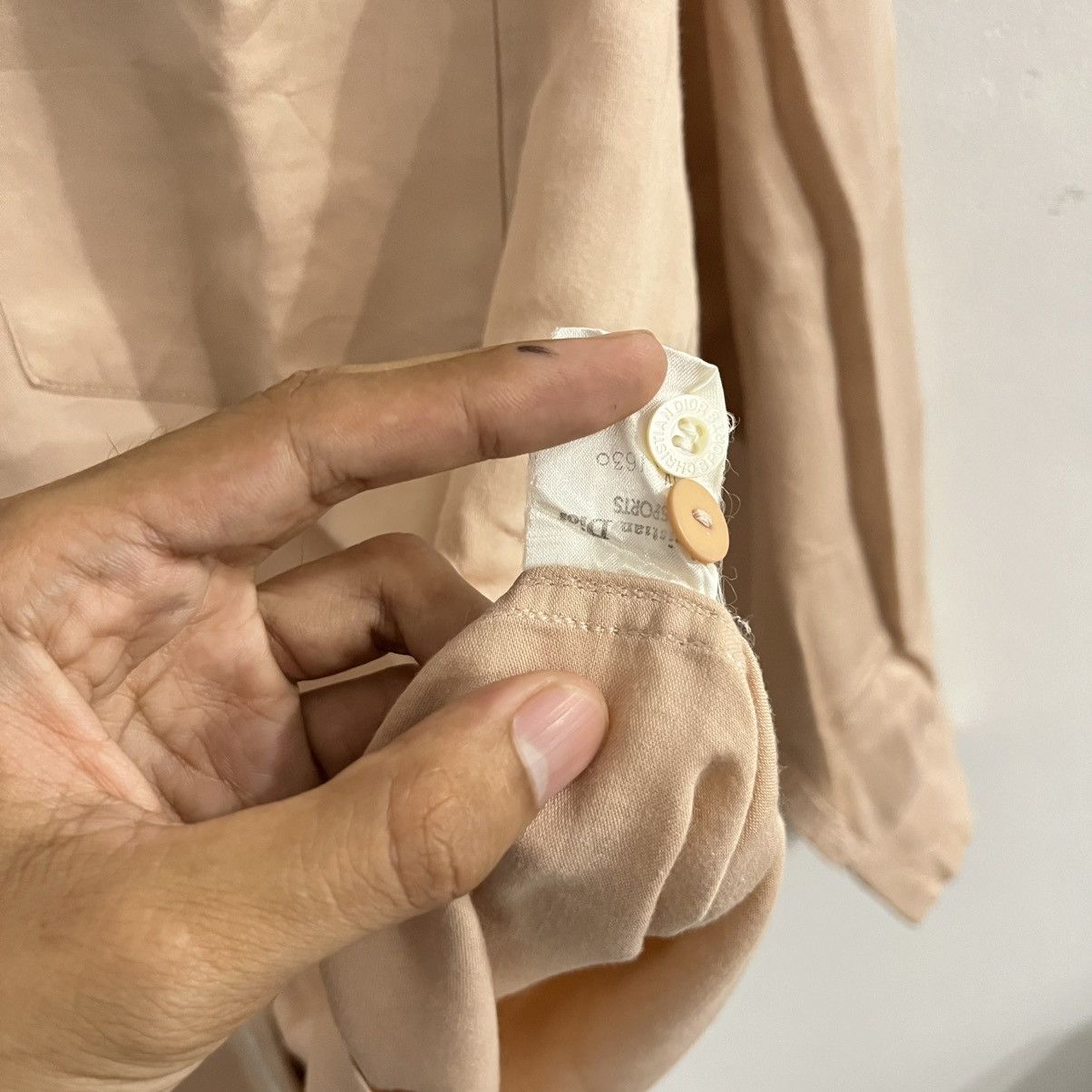 Dior Christian Dior Peach Left Button Shirt Size US M / EU 48-50 / 2 - 6 Thumbnail