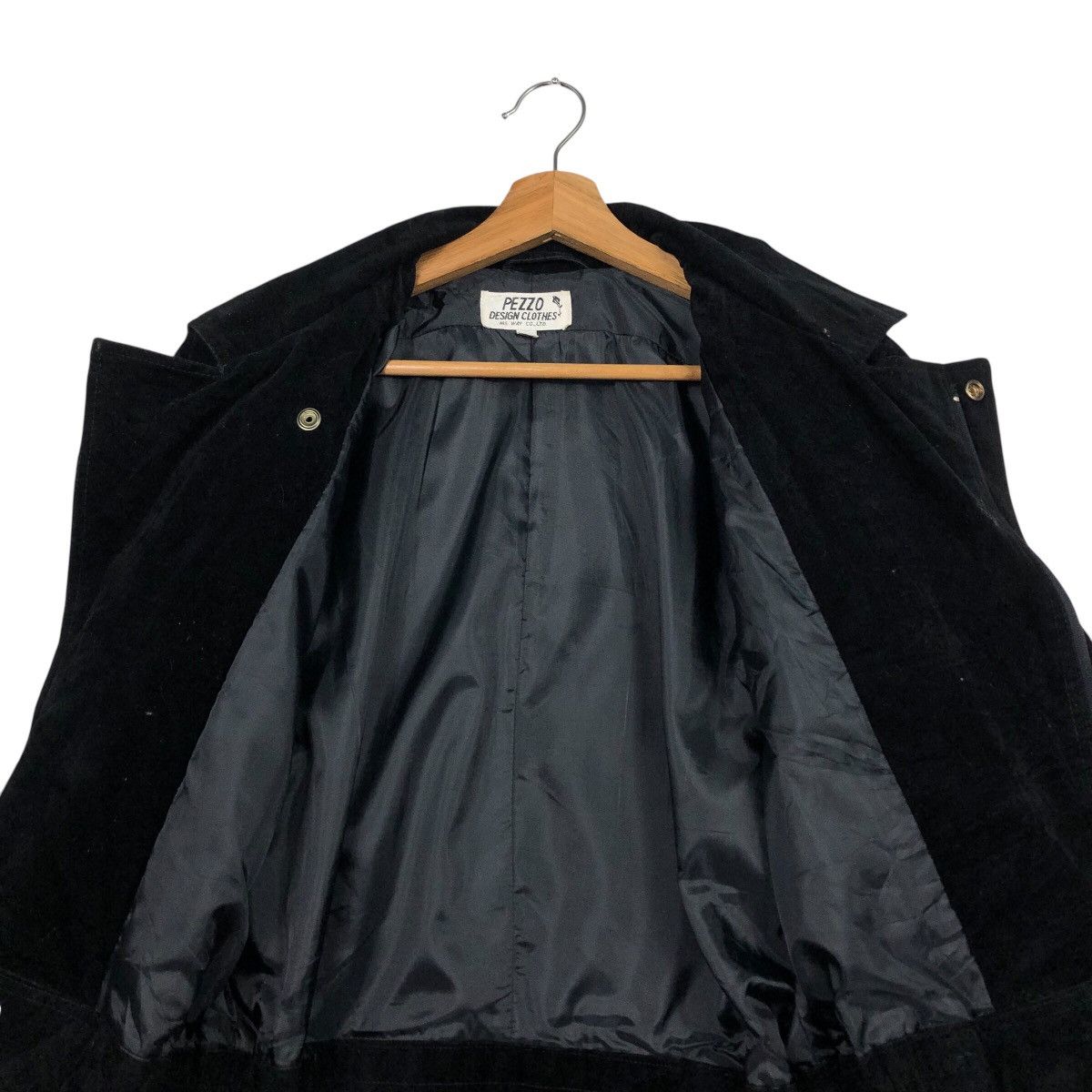 Japanese Brand Vintage Pezzo Design Black Velour Moto Jacket Issey Miyake Size US M / EU 48-50 / 2 - 15 Thumbnail