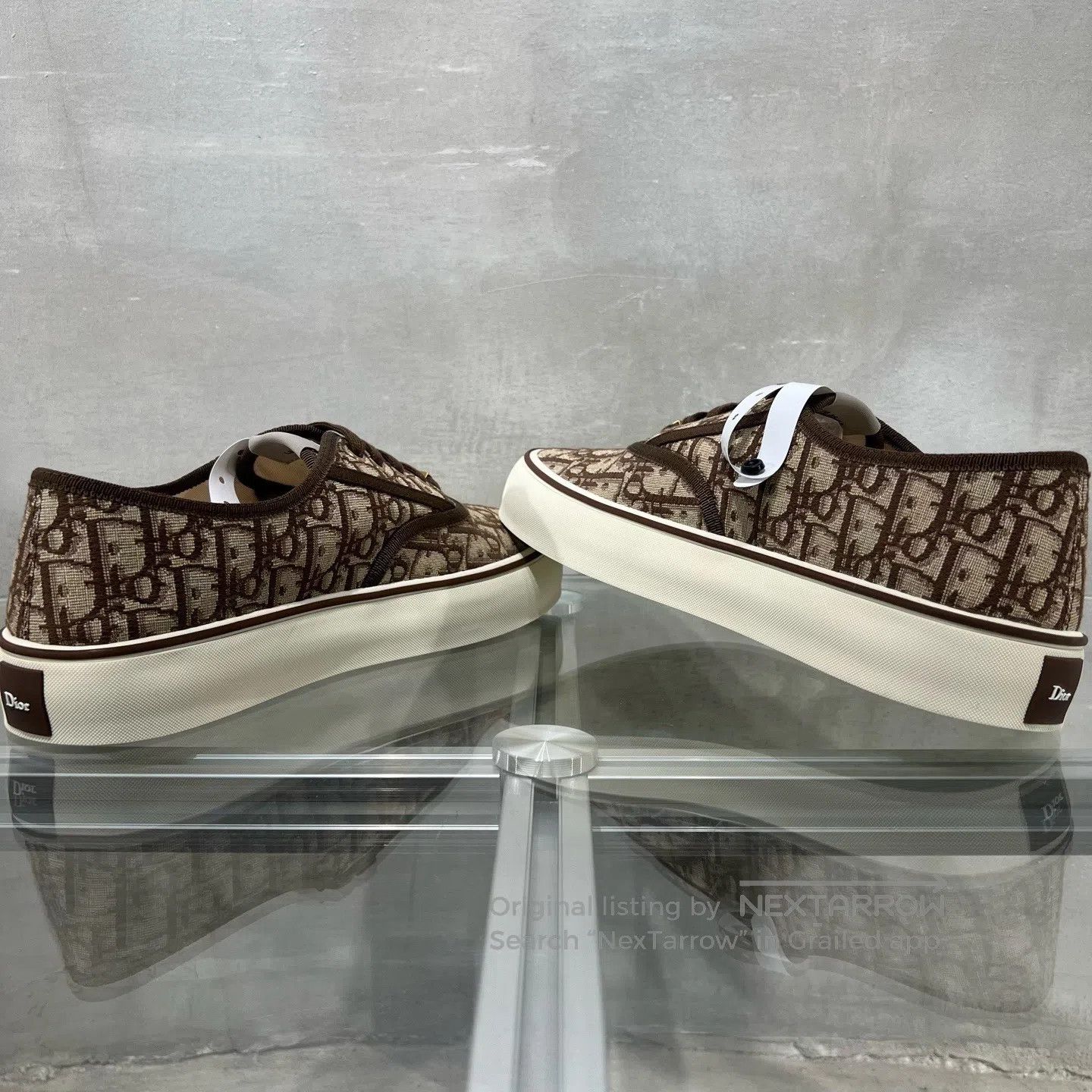 Dior Dior Saltwind Brown Old-Fashioned Low-Top Sports Shoes Size US 11 / EU 44 - 5 Thumbnail