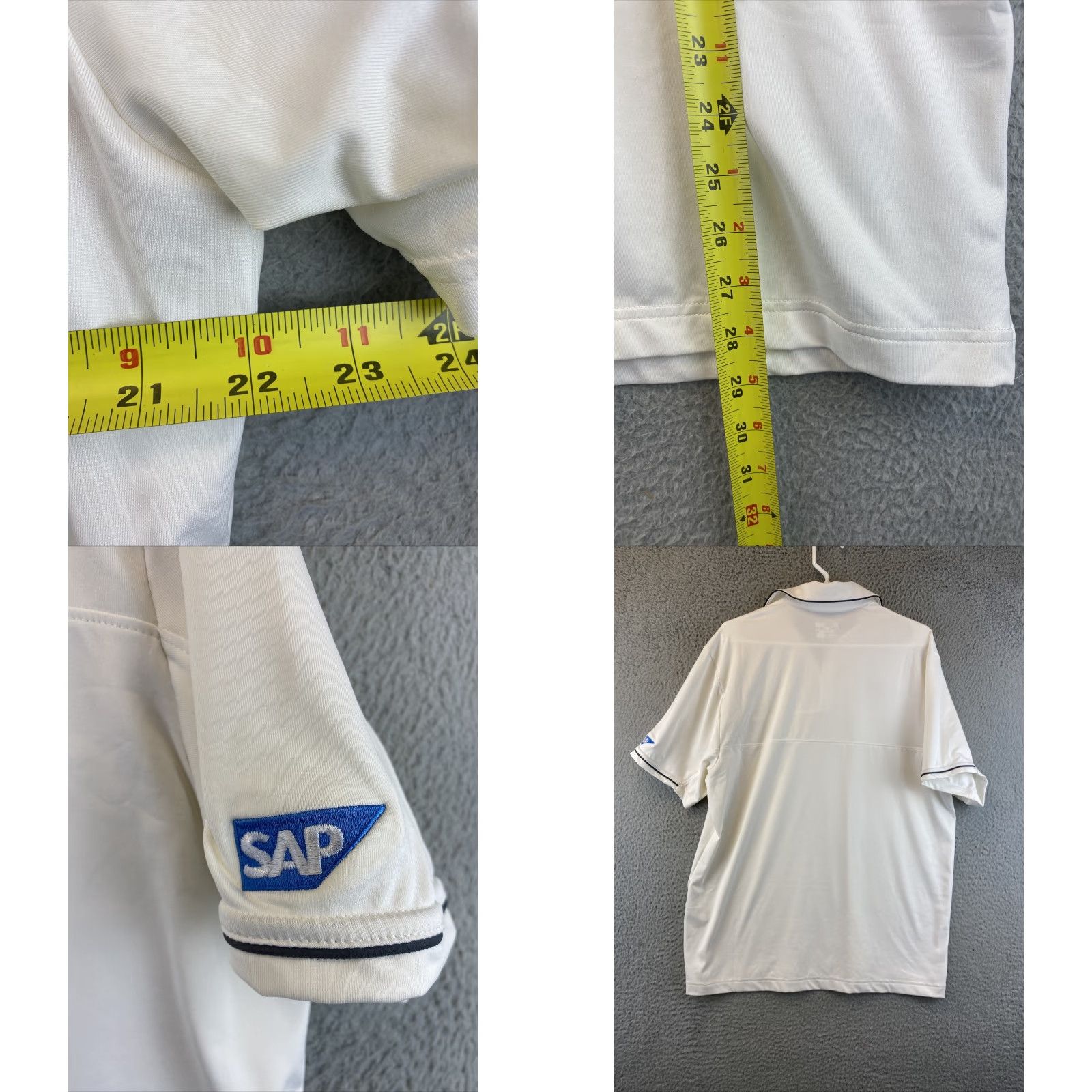 Under Armour Under Armour Loose Heatgear Mens Polo Golf Shirt Gray White Soft Polo Shirt 90-22 Size US M / EU 48-50 / 2 - 8 Thumbnail