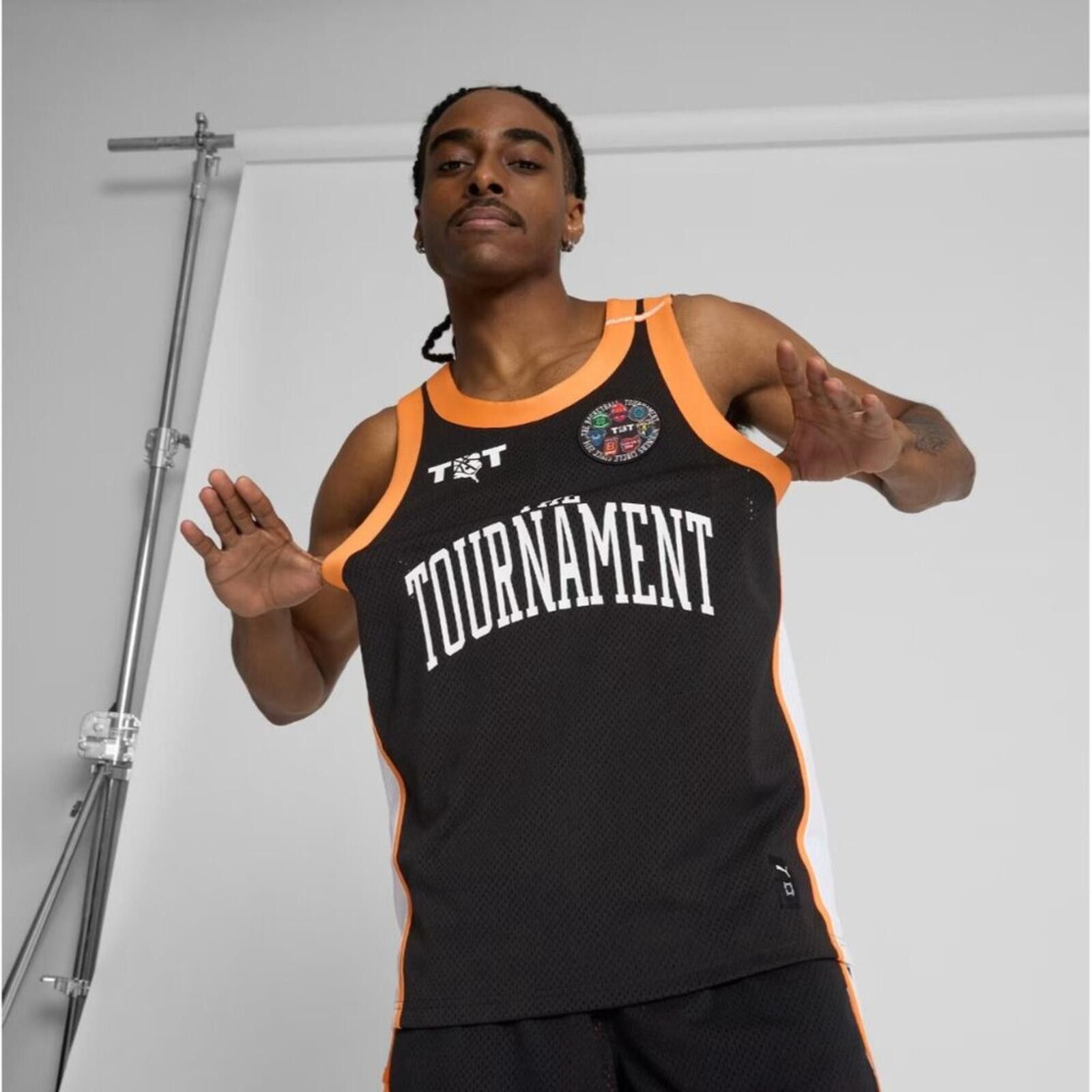 Puma PUMA TBT Basketball Tournament Black Jersey | XXL| MSRP $80 Size US XXL / EU 58 / 5 - 3 Thumbnail