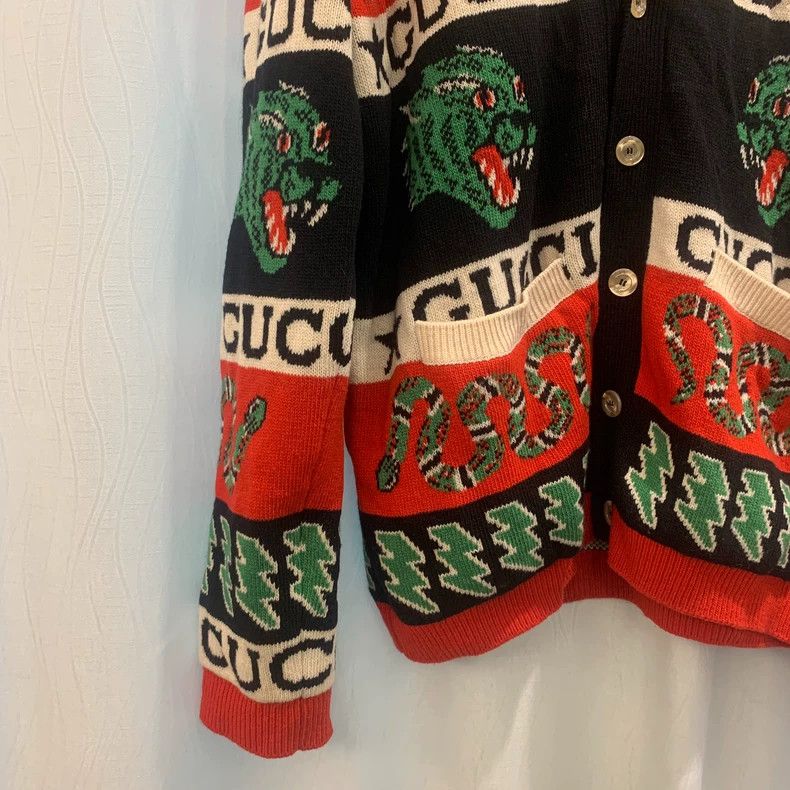 Gucci Gucci Wool cardigan jacket 2502-Nextarrow Size US M / EU 48-50 / 2 - 3 Thumbnail