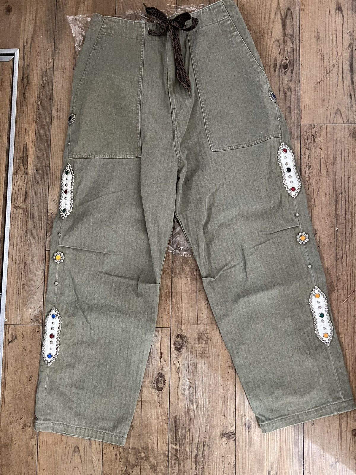 Kapital Kapital Legs Sulfurized Herringbone Easy Baker Pants Size US 32 / EU 48 - 4 Thumbnail