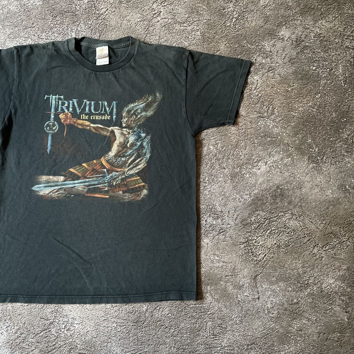 Vintage Vintage 90s Trivium Graphic Tee Sun Faded Punk Grunge Boxy M Size US M / EU 48-50 / 2 - 3 Thumbnail