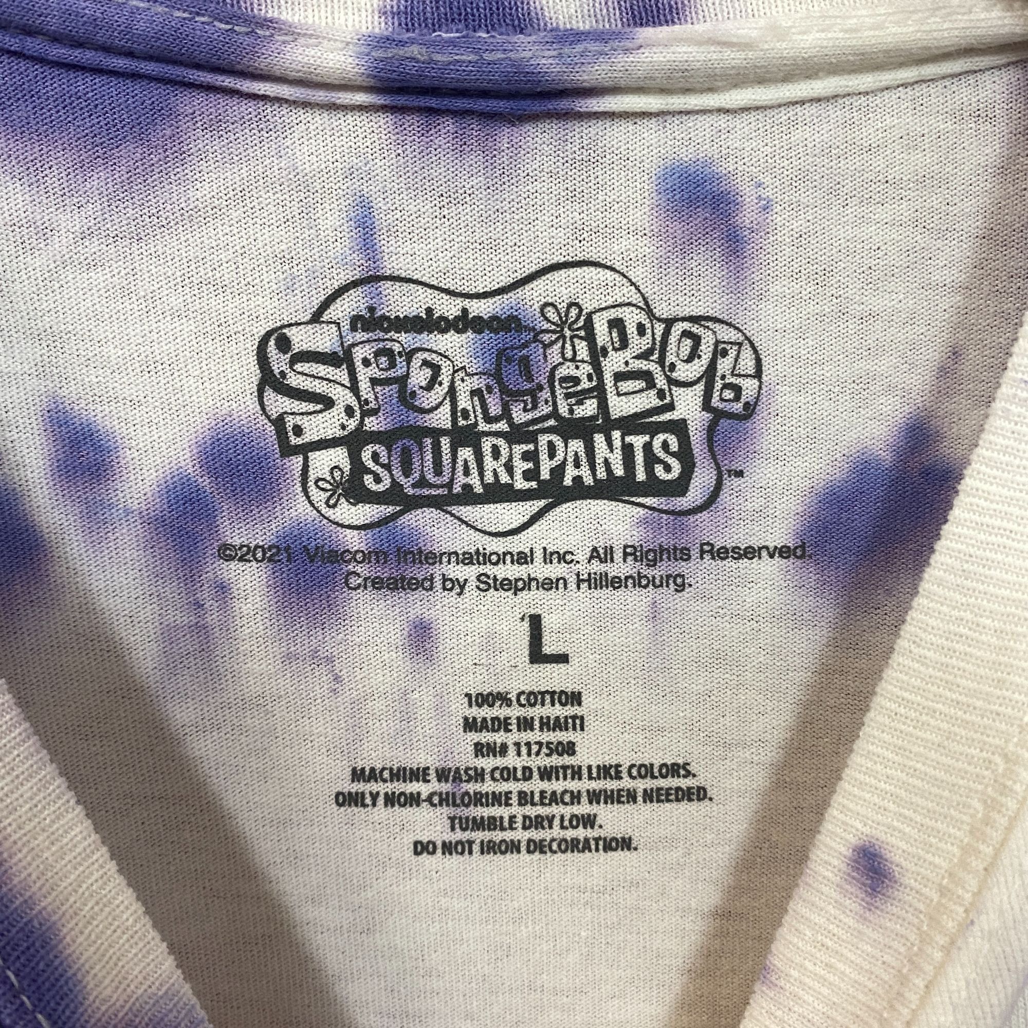 Nickelodeon SpongeBob SquarePants Be Yourself Nickelodeon Tie Dye Tee L Size US L / EU 52-54 / 3 - 4 Thumbnail