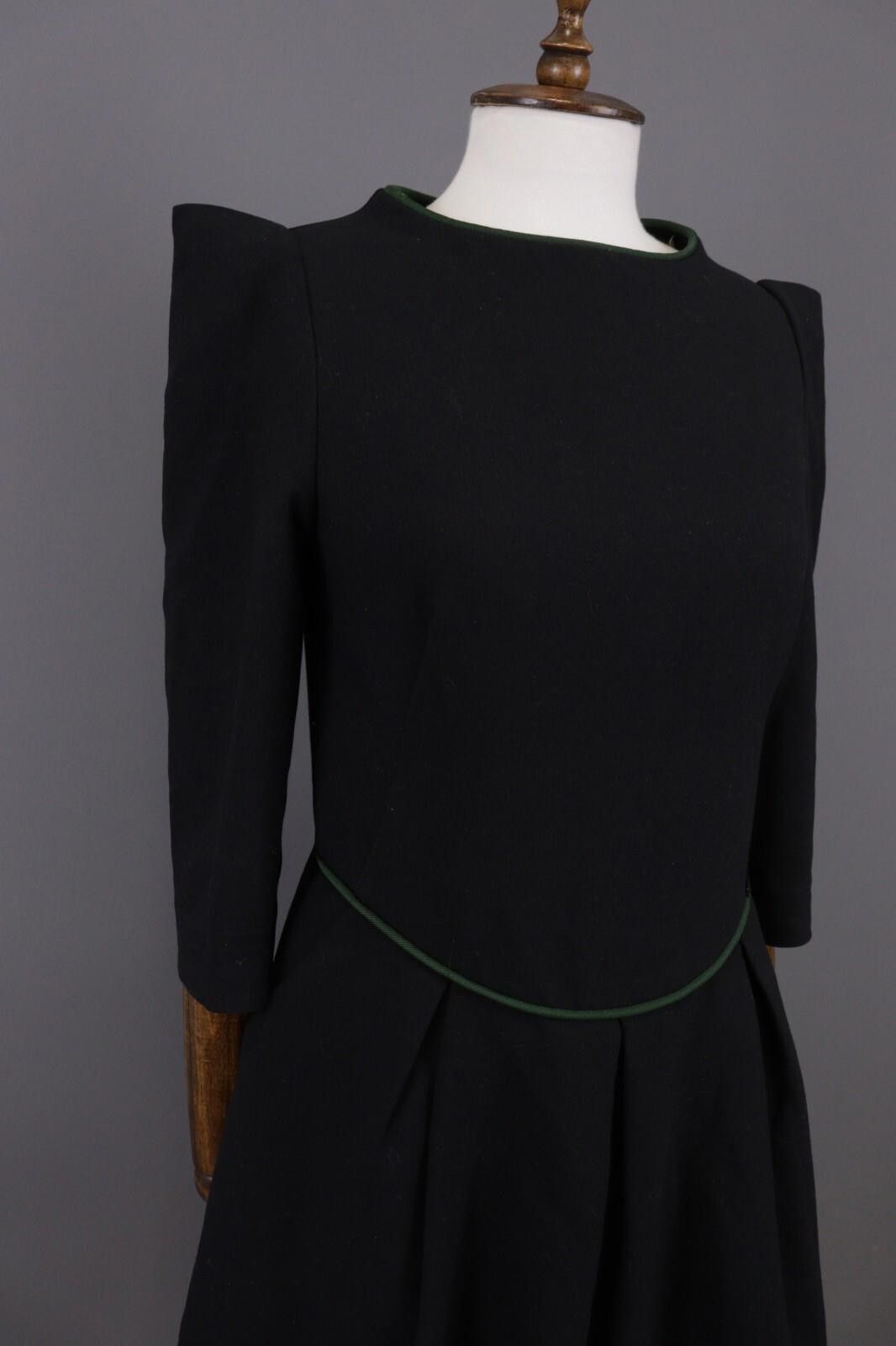Designer Cop Copine Leora Robe Black A-Line Dress Size 40 Size M / US 6-8 / IT 42-44 - 5 Thumbnail