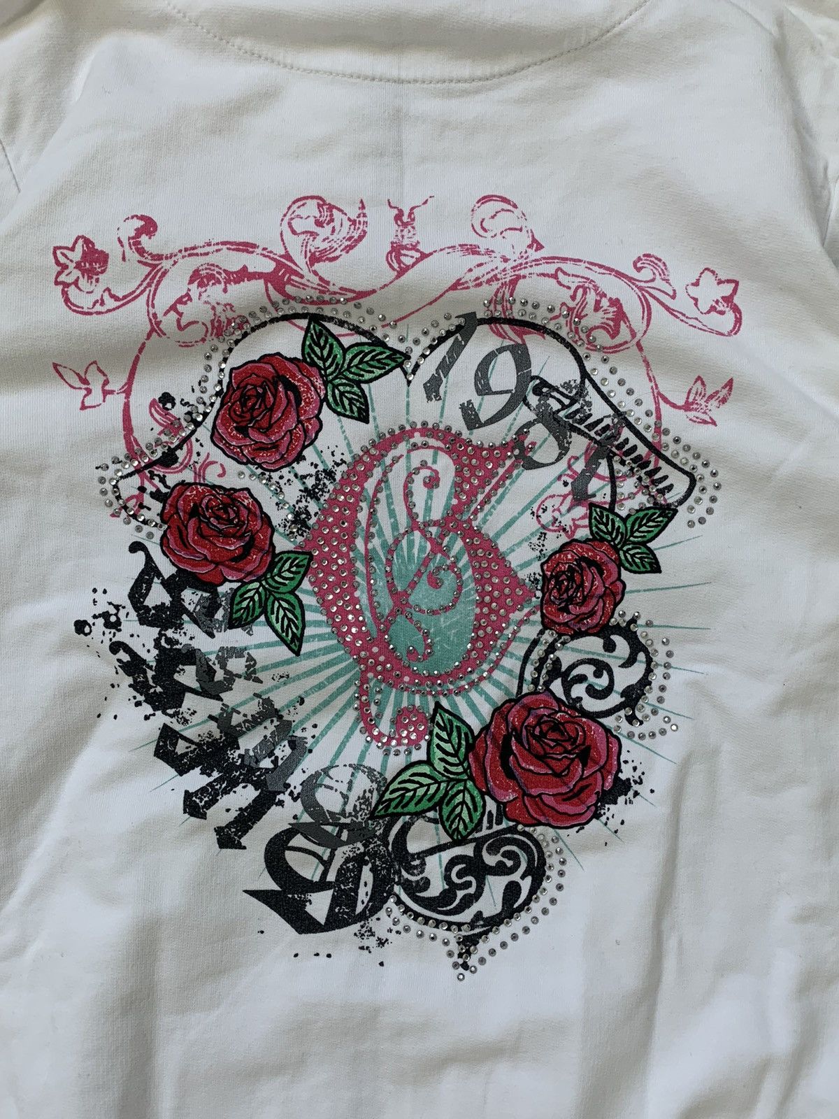 Guess × Vintage VINTAGE GUESS FLOWERS LOGO 2000s STYLE ZIP UP HOODIE Size S / US 4 / IT 40 - 3 Thumbnail