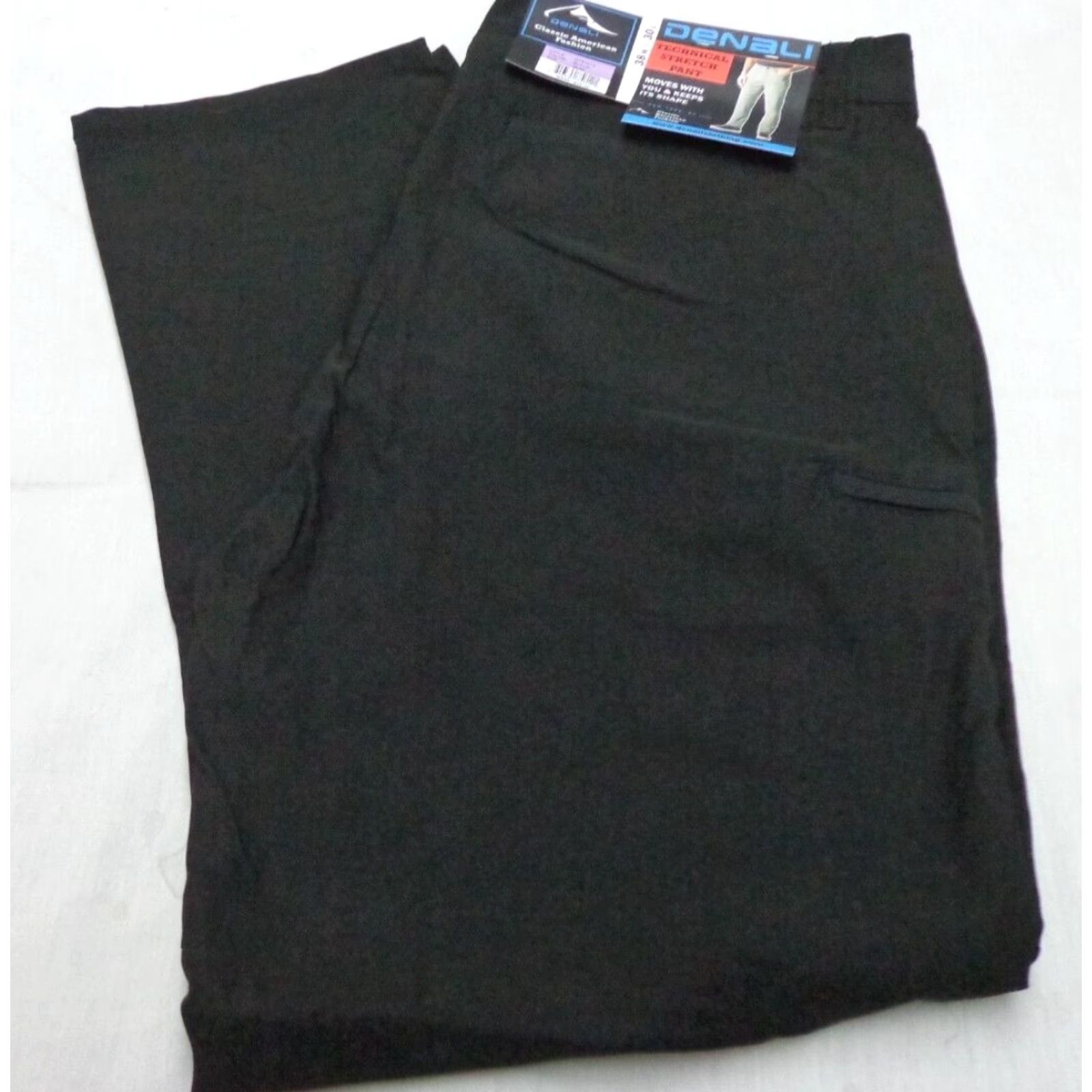 Vintage DENALI Technical Stretch Pants Men 38 Regular Black Side Zippered Media Pocket 30 Inseam NWT Size US 38 / EU 54 - 2 Thumbnail