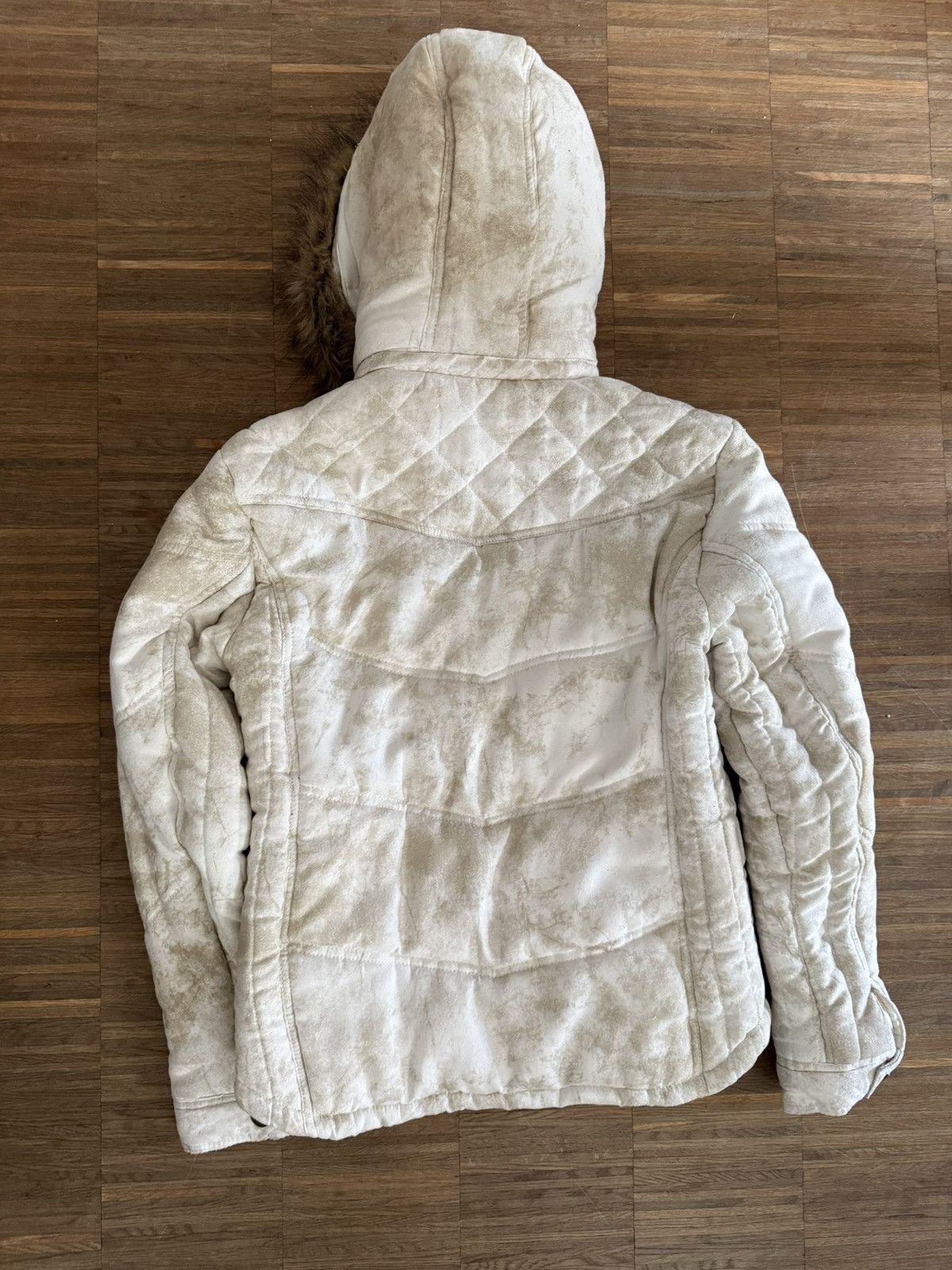 In The Attic White Fur Puffer Jacket Size M / US 6-8 / IT 42-44 - 2 Thumbnail