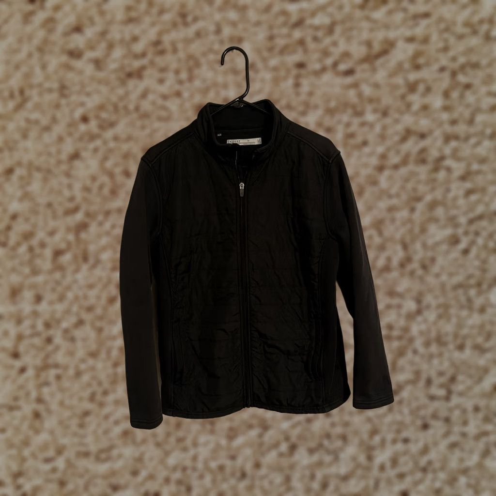 Vintage Criquet Mens Jacket - Puffer Full Zip Quilted Black Cotton Blend 60/40 - M Medium Casual Hoodie Style Shirt Style Size US M / EU 48-50 / 2 - 1 Thumbnail