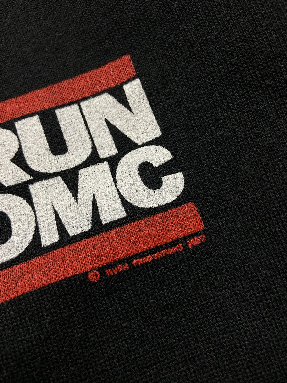 Rap Tees Vintage 80s RUN DMC Rap Hoodie Rare Hip Hop Y2K Style Gang Size US S / EU 44-46 / 1 - 5 Thumbnail