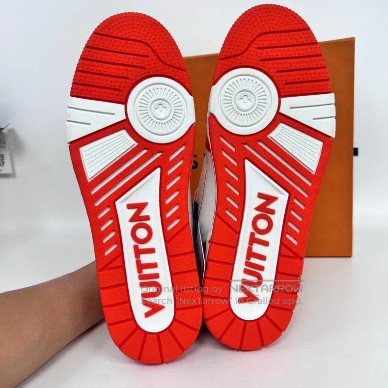 Louis Vuitton Louis Vuitton Leather and Velcro Orange shoes Size US 8 / EU 41 - 5 Thumbnail