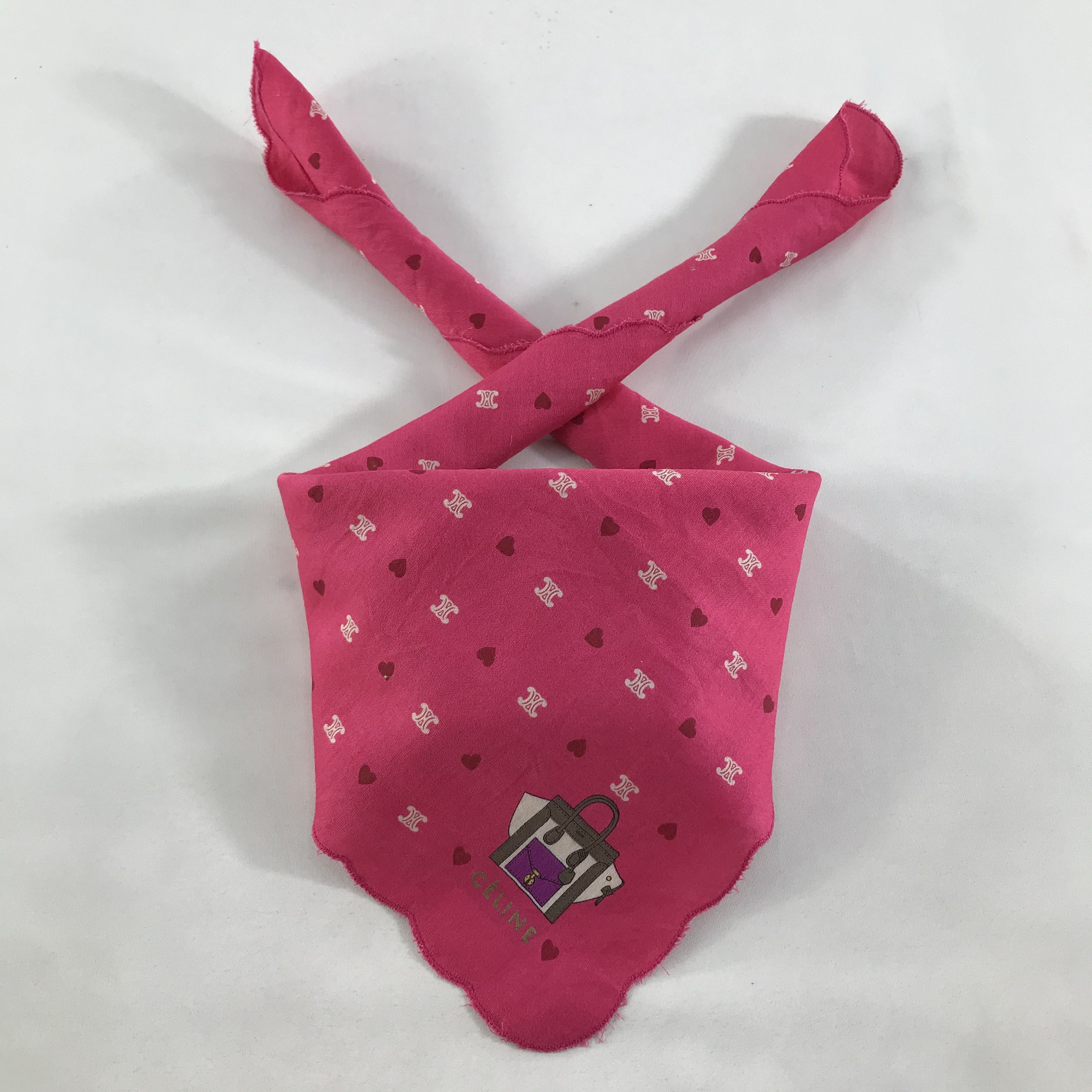 Celine × Vintage Celine Bandana / Handkerchief / Neckerchief - S1572 Size ONE SIZE - 3 Thumbnail