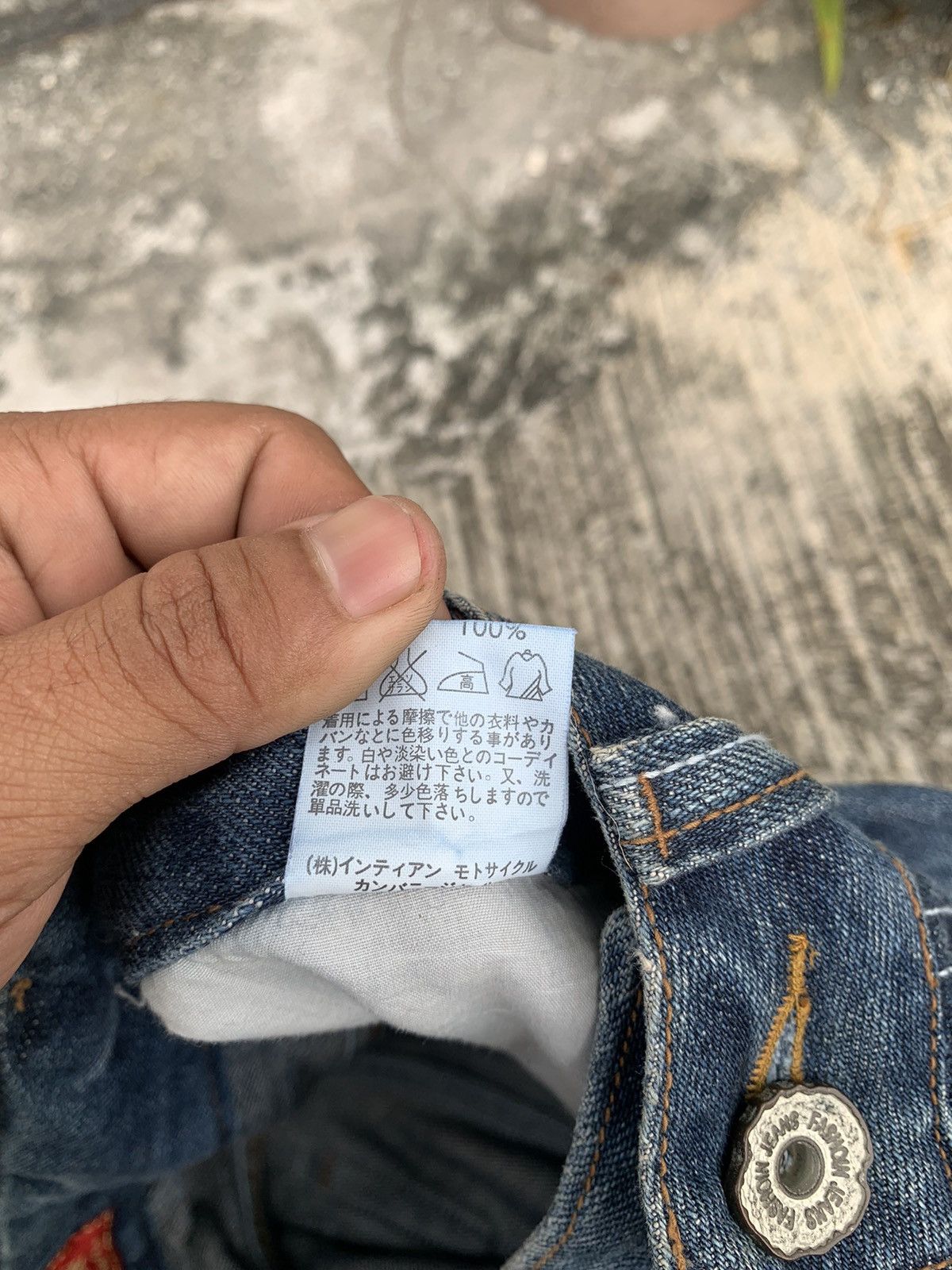 If Six Was Nine × Indian Motorcycle × Le Grande Bleu (L.G.B.) Indian motercycles jeans Size 27" / US 4 / IT 40 - 24 Thumbnail