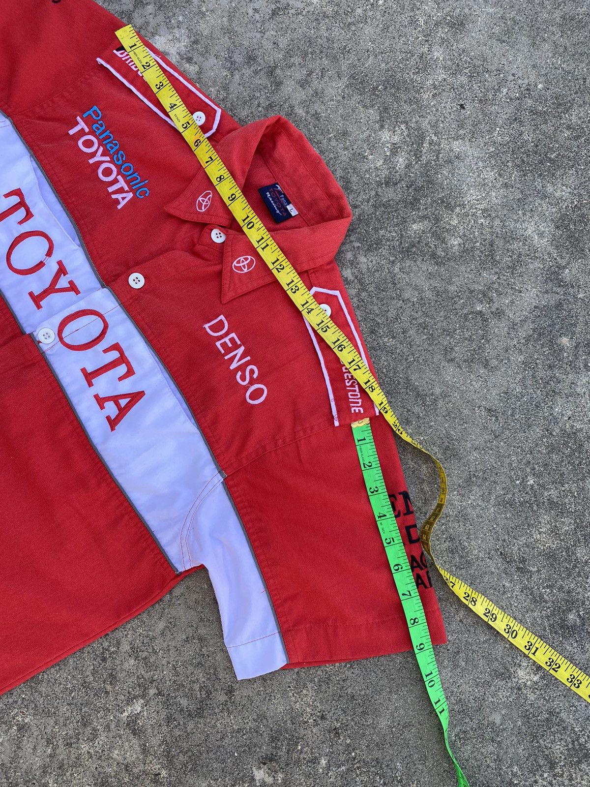 Japanese Brand Toyota Panasonic Formula 1 Racing Shirt Button Up Size US L / EU 52-54 / 3 - 15 Thumbnail