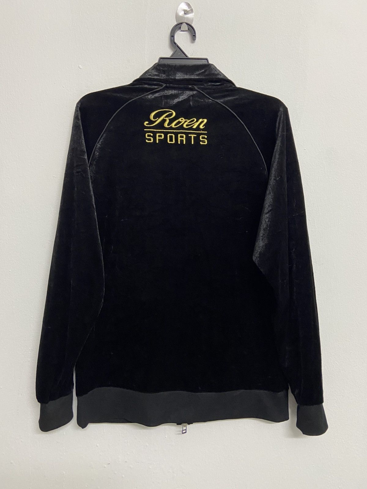Japanese Brand 2000s Roen Velvet Black Jacket Size US M / EU 48-50 / 2 - 3 Thumbnail