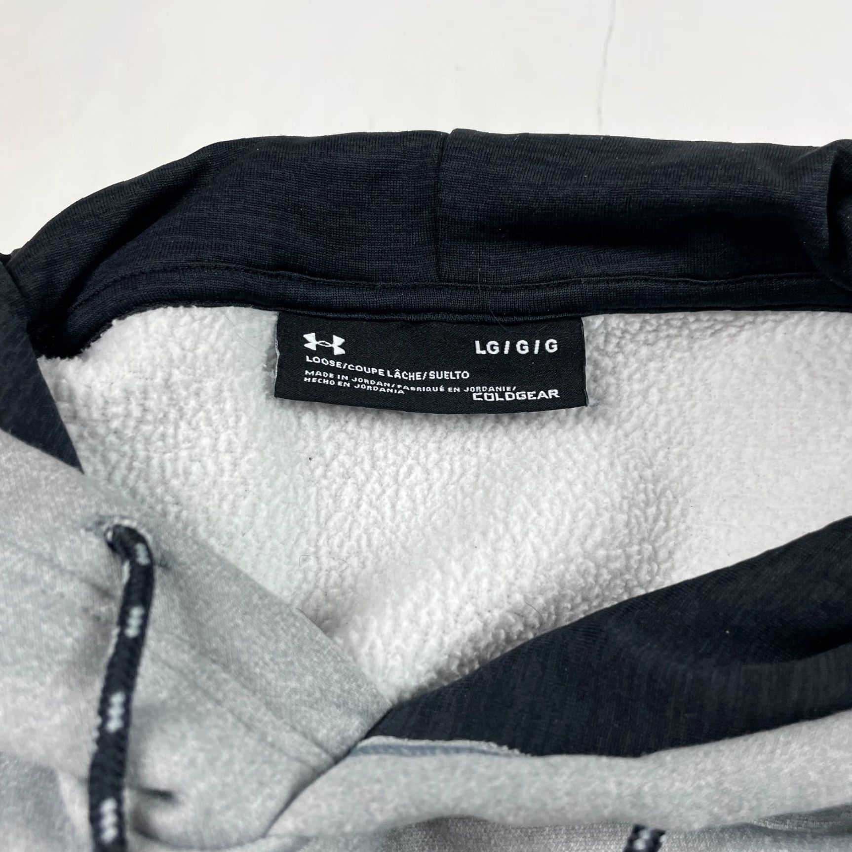 Under Armour Under Armour Hoodie Mens Large Gray ColdGear Fleece Lined Long Sleeve Gym Hiking Pullover Logo Pocket Size US L / EU 52-54 / 3 - 7 Thumbnail