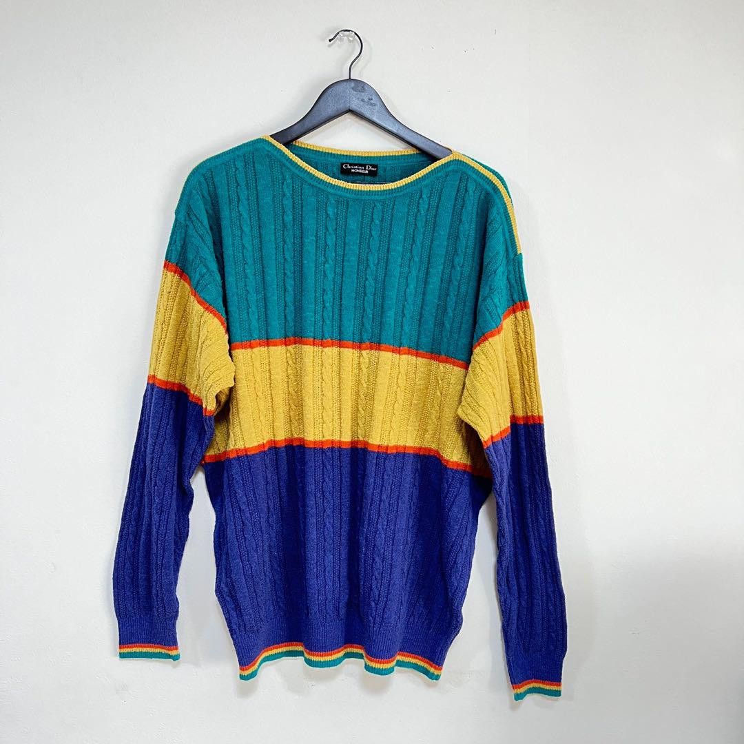image of Vintage Christian Dior Monsieur Knit Sweater, Men's (Size Large)