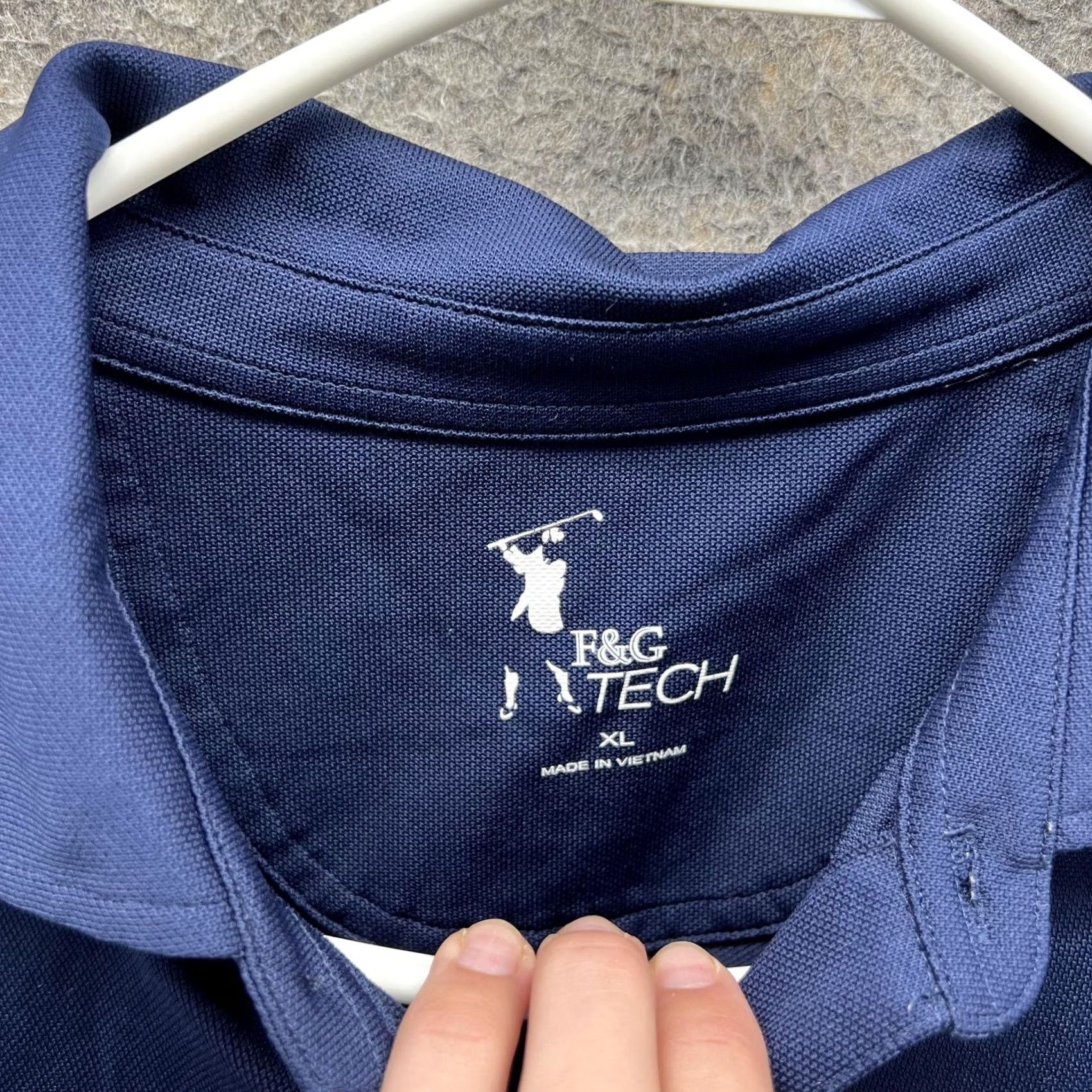 Vintage F&G Tech Polo Shirt Mens XL Blue Solid Honda Classic Golf Performance Ambassador Shirt Size US XL / EU 56 / 4 - 6 Thumbnail